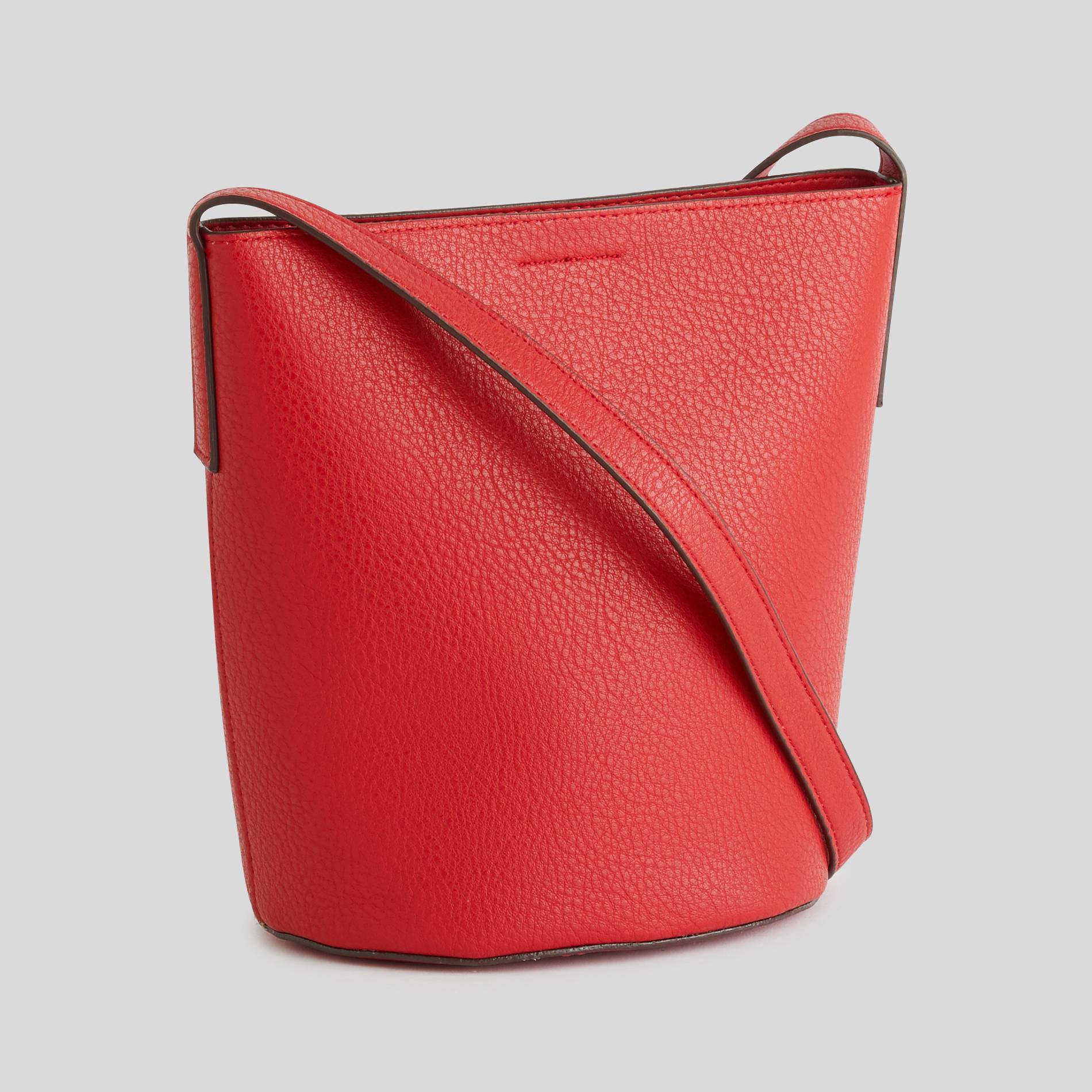 Sac seau uni, Cerise, large image number 0