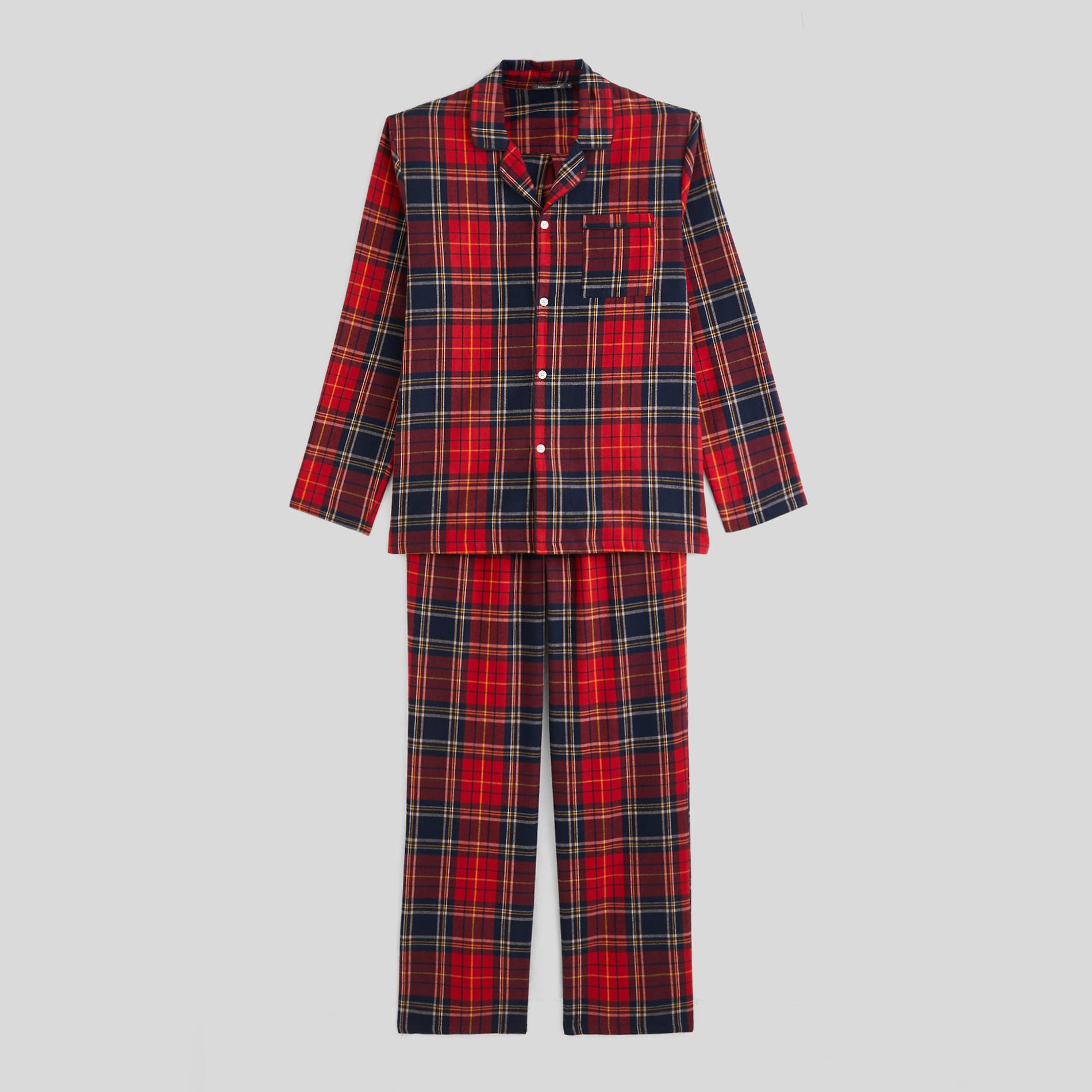 Pyjama long en coton, Cerise, large image number 2.0