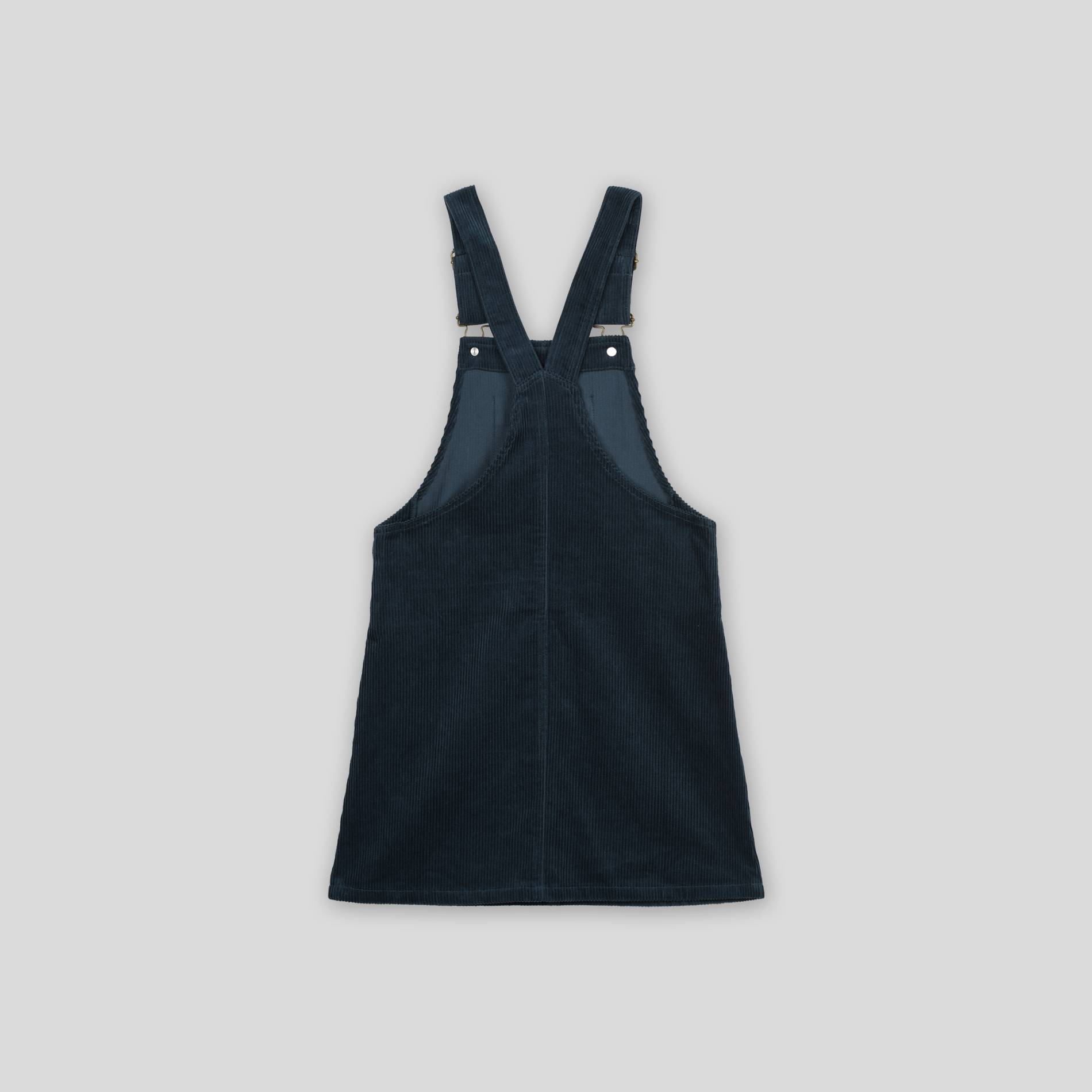 Robe salopette en velours, Bleu canard, large image number 1