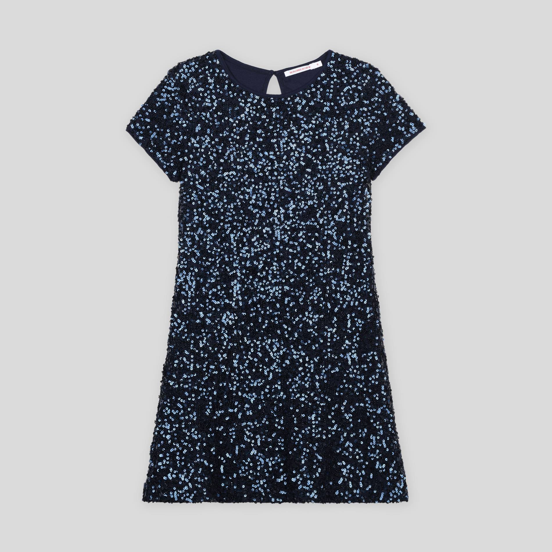 Robe à sequins, Bleu marine, large image number 0.0