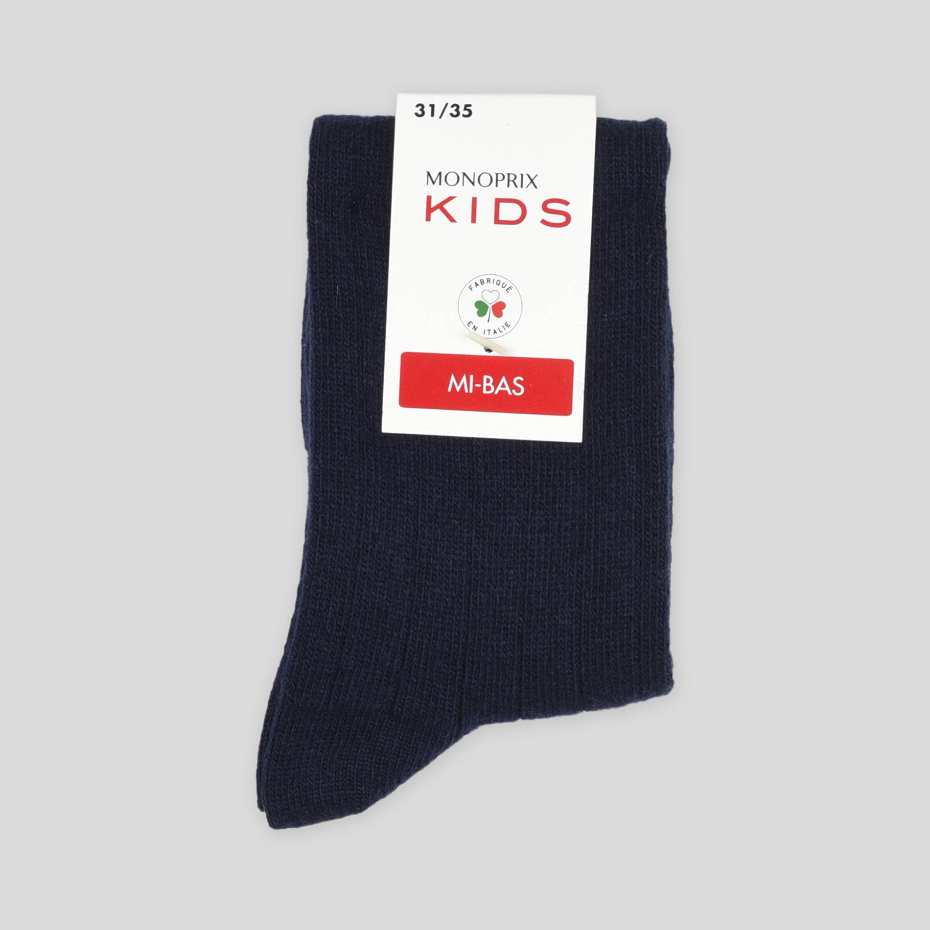 Chaussettes hautes, Bleu marine, large image number 0