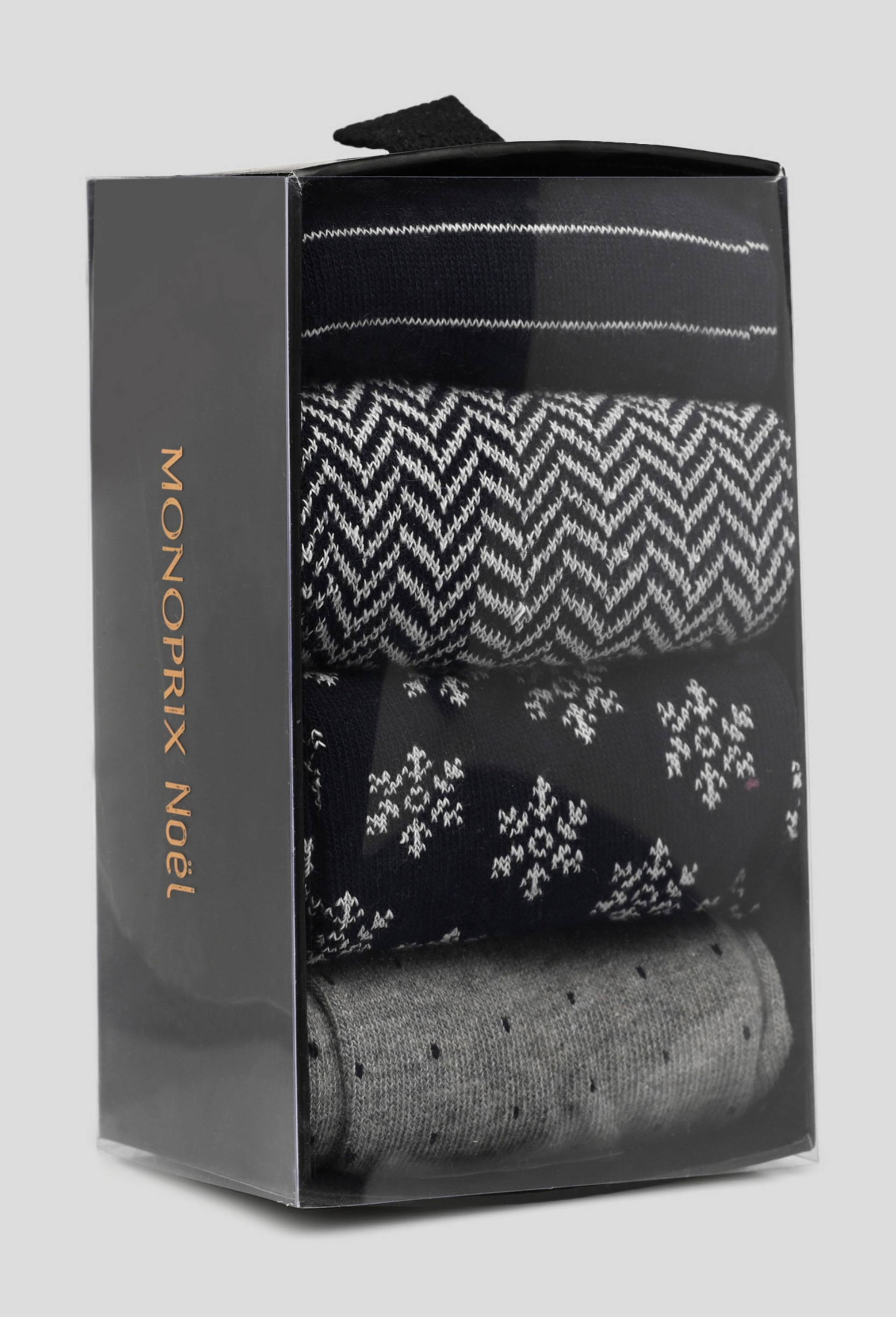 Lot de 4 chaussettes certifiées Oekotex, Bleu foncé, large image number 0