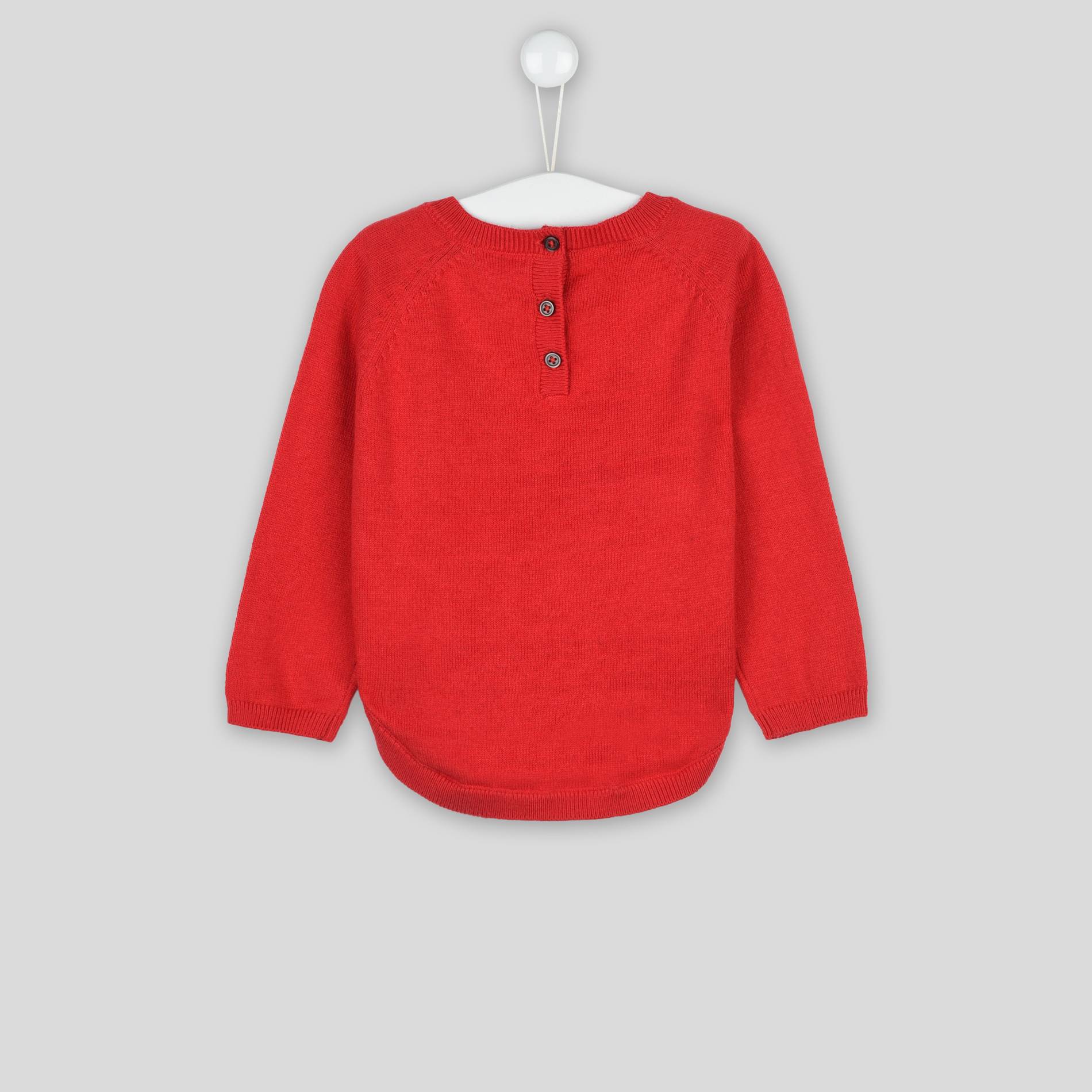 Pull intarsia, Carmin, large image number 1