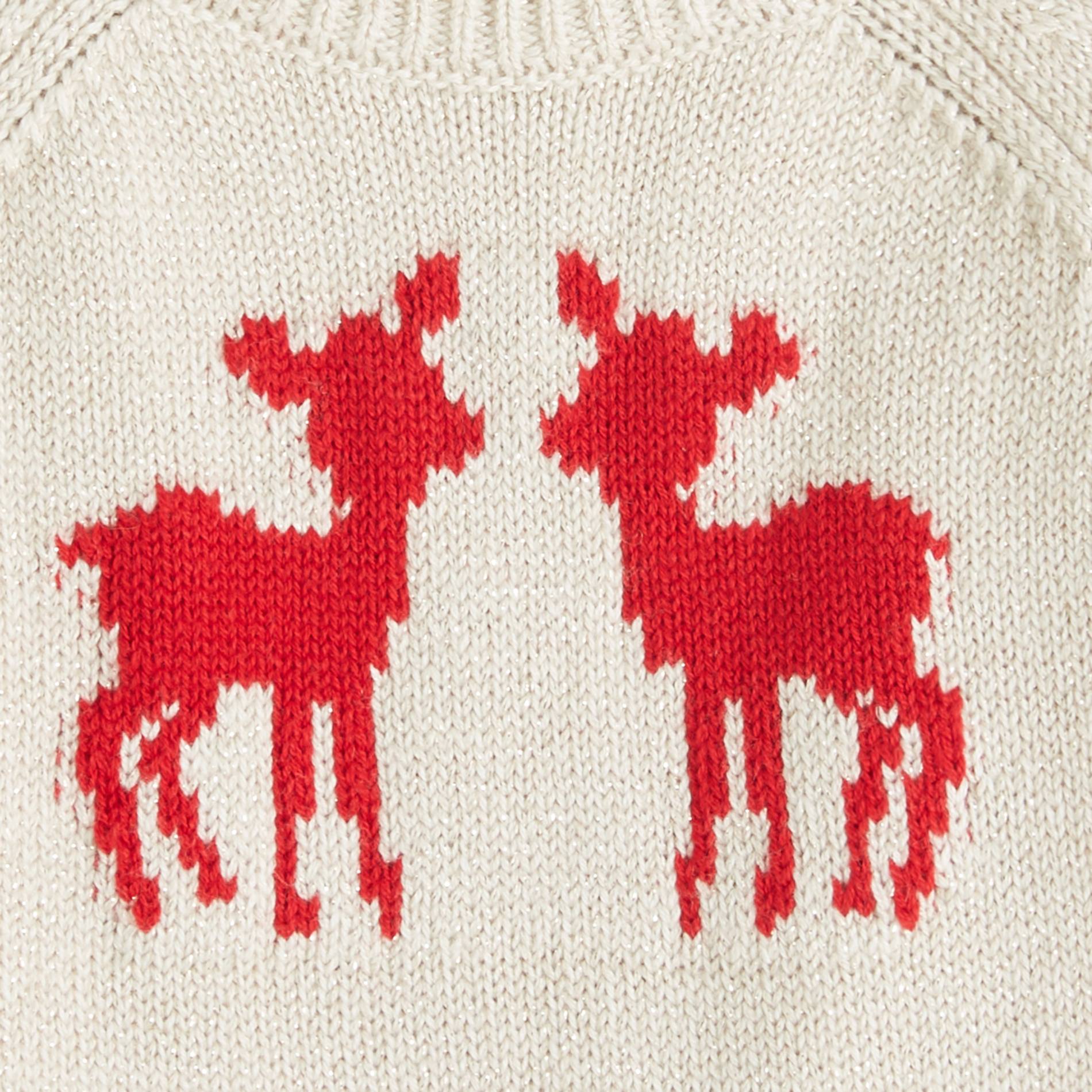 Pull jacquard, Ecru, large image number 2.0