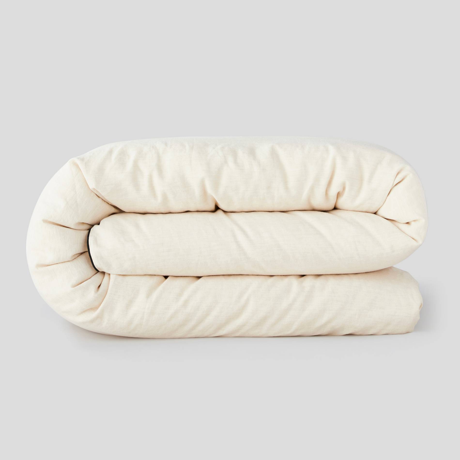 Housse de couette, lin chambray, 220x240cm, Camel, large image number 0