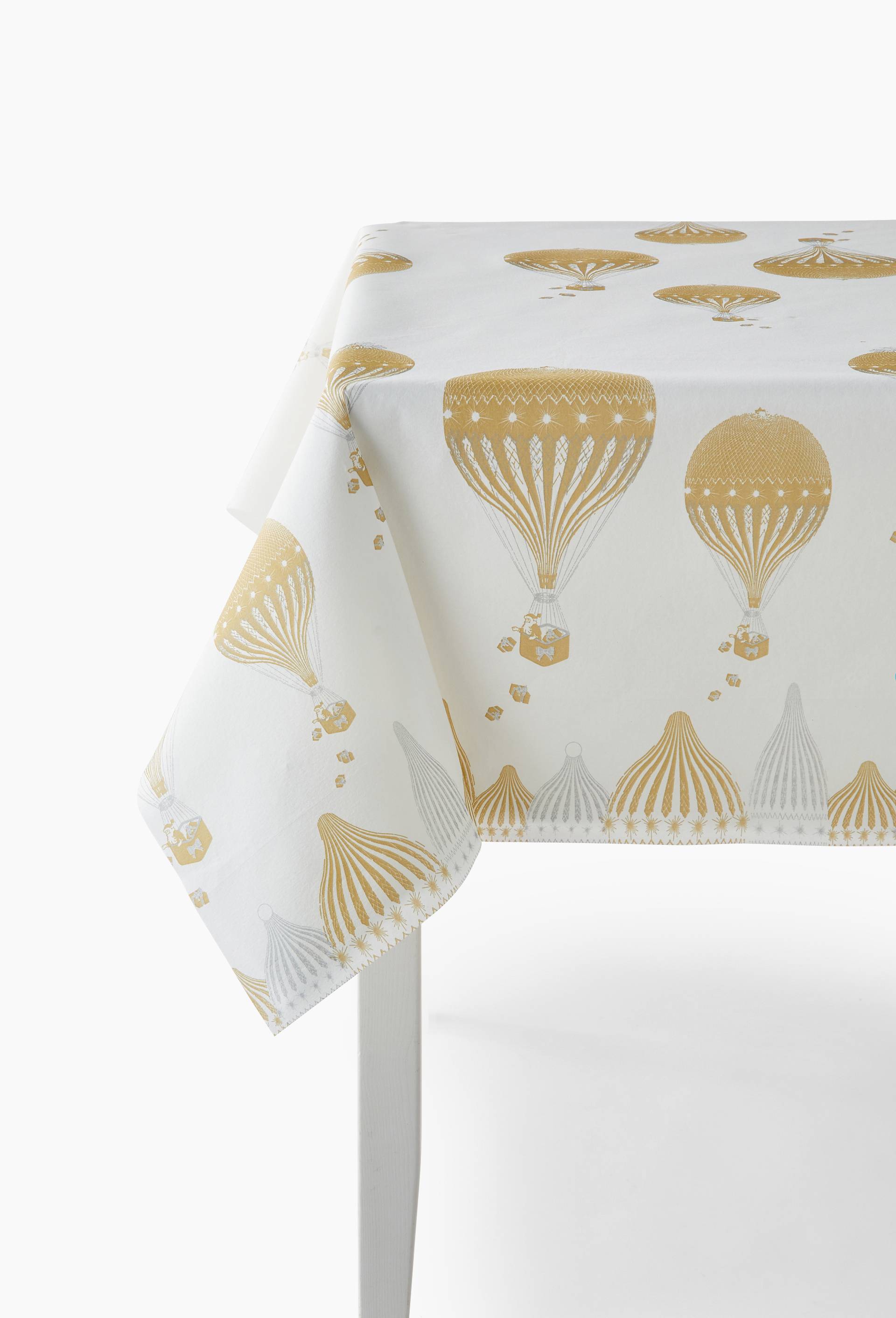 Nappe 160x240cm intissé montgolfière, Or, large image number 0