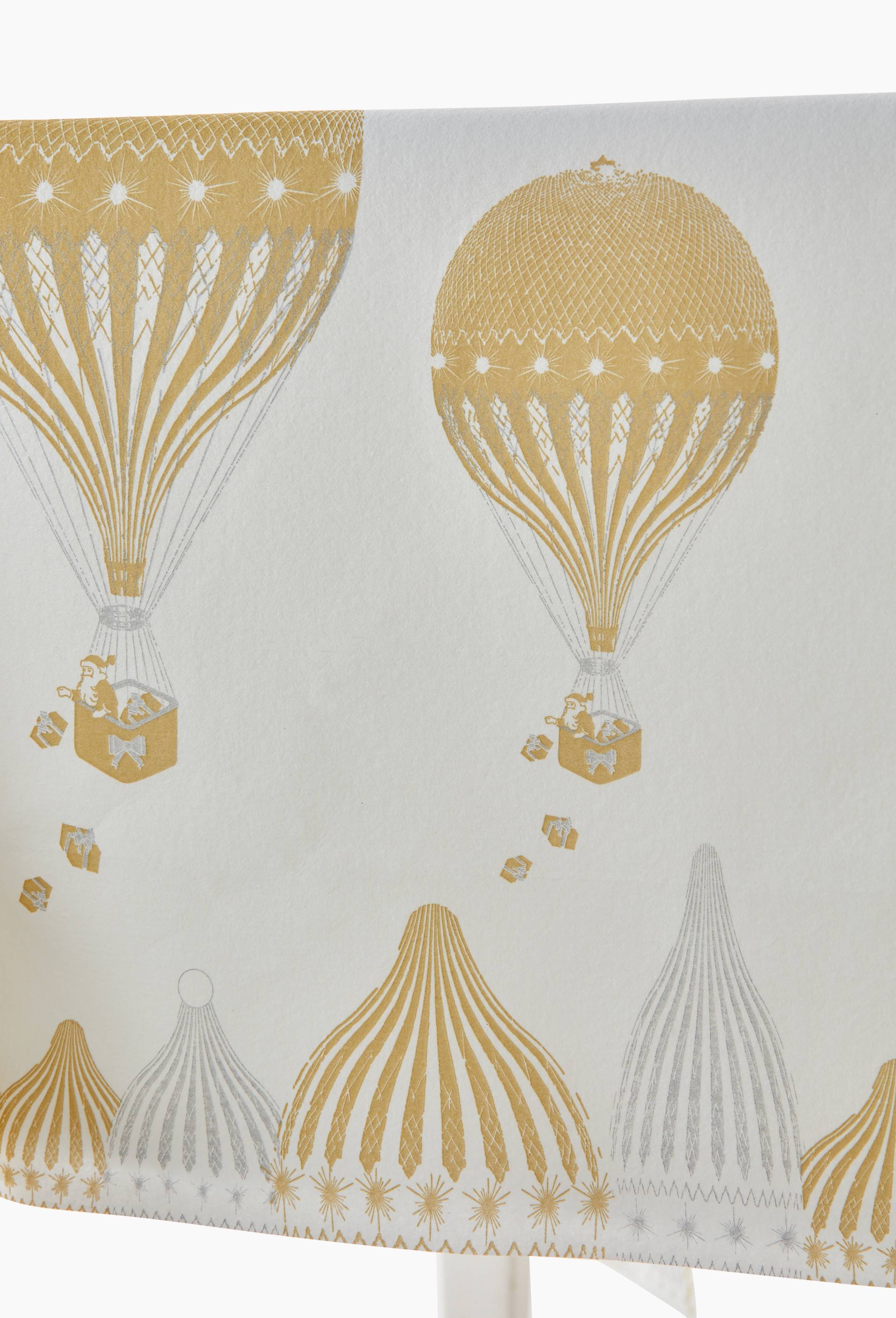 Nappe 160x240cm intiss&eacute; montgolfi&egrave;re, Or, large image number 1