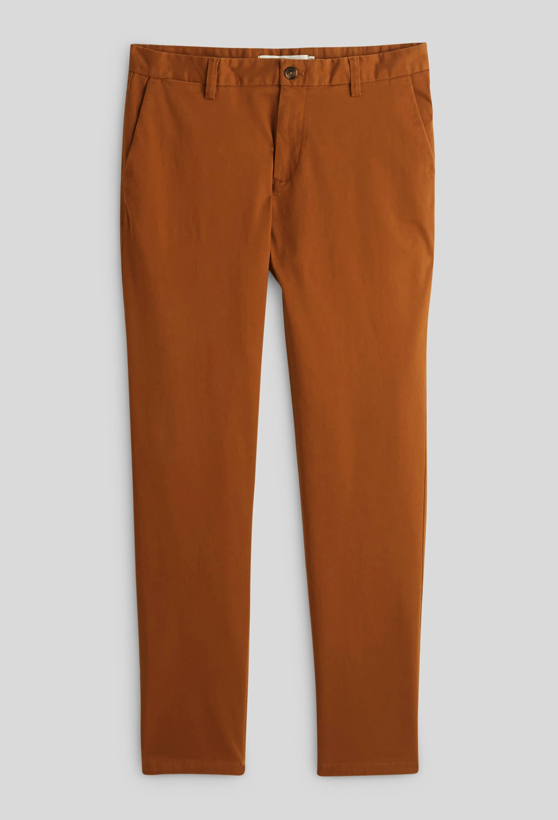 Pantalon chino straight en coton BIO, Brun clair, large image number 2