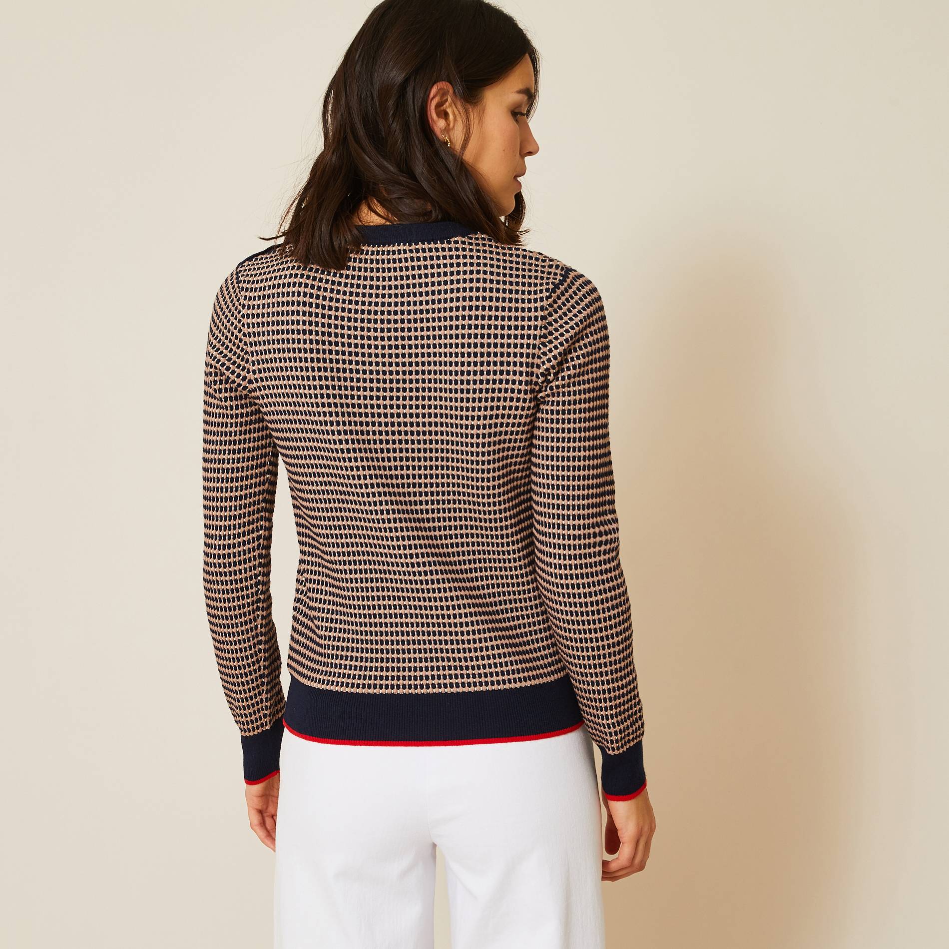 Pull multicolore en coton, Bleu clair, large image number 1.0