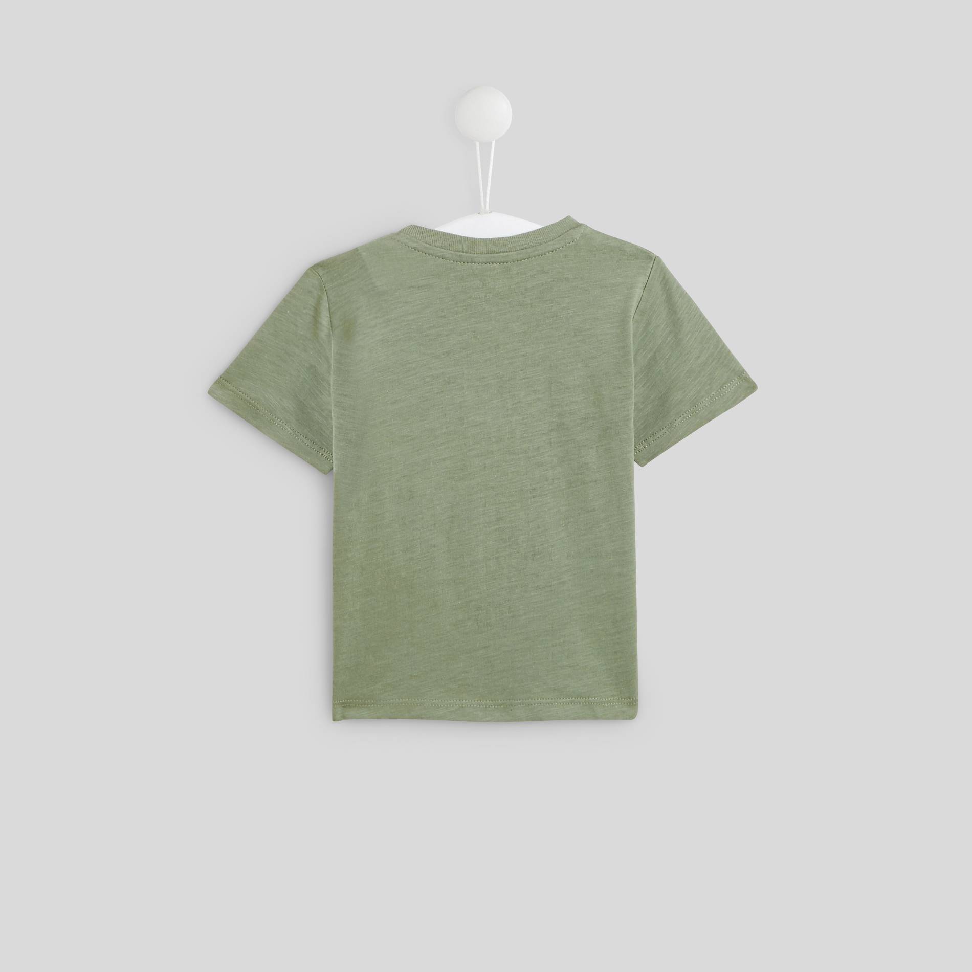 T-shirt manches courtes imprimé en coton BIO, Tilleul, large image number 1.0