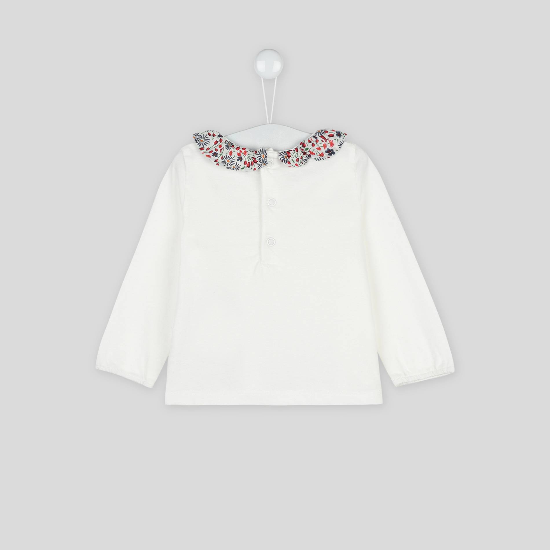 Blouse imprimée, Ecru, large image number 1.0