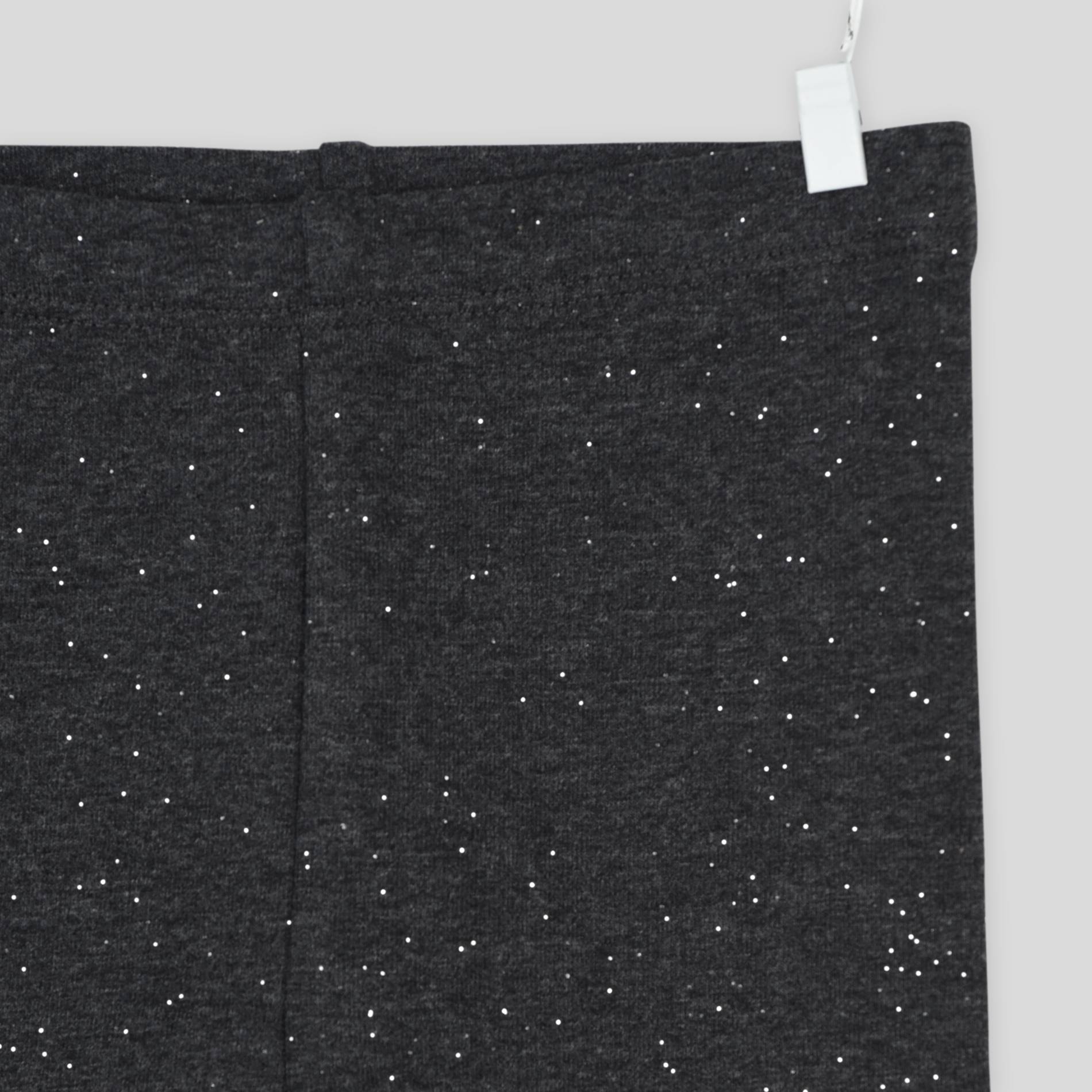 Legging chaud en lurex et coton BIO, Gris foncé, large image number 2