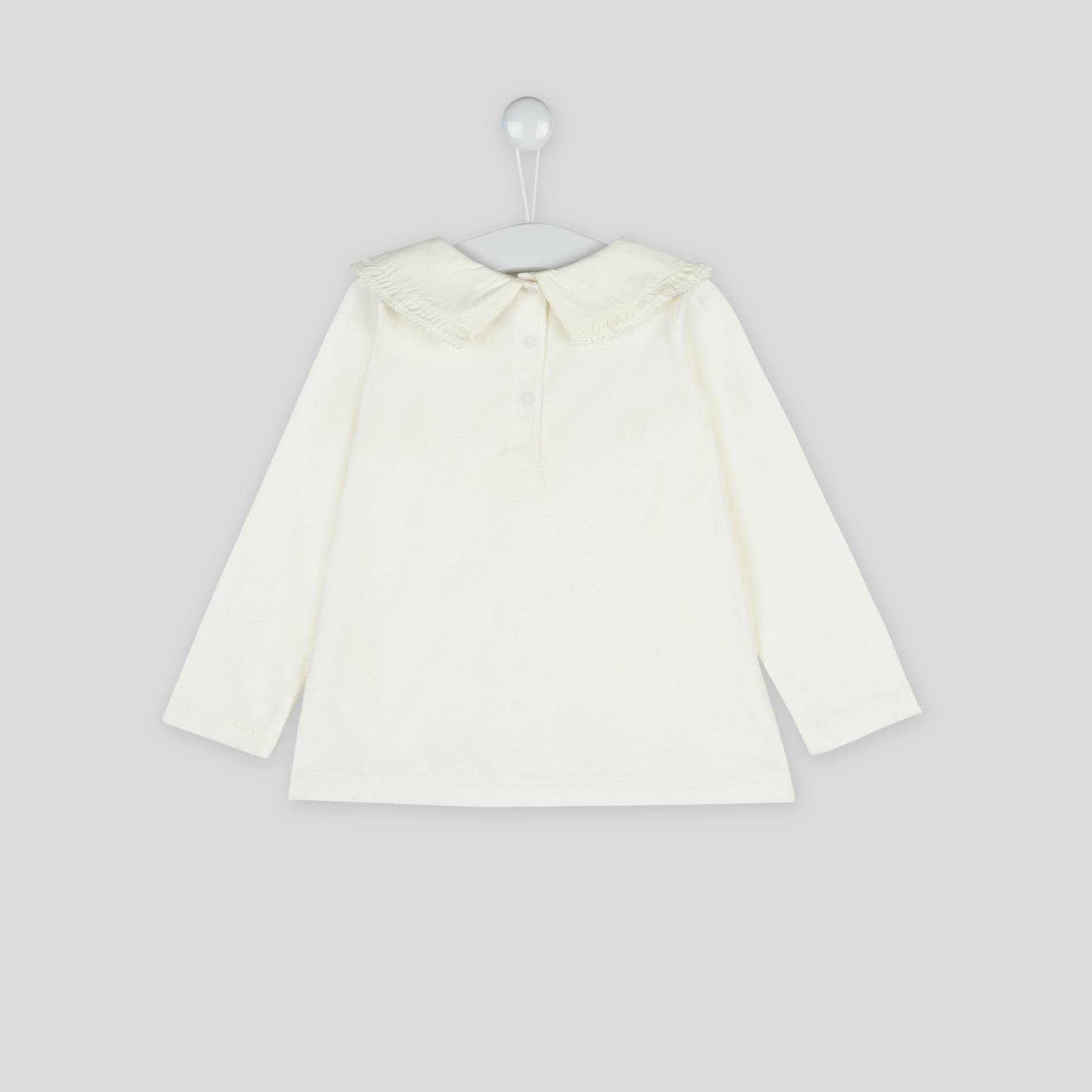 Blouse col brodé, Blanc, large image number 1