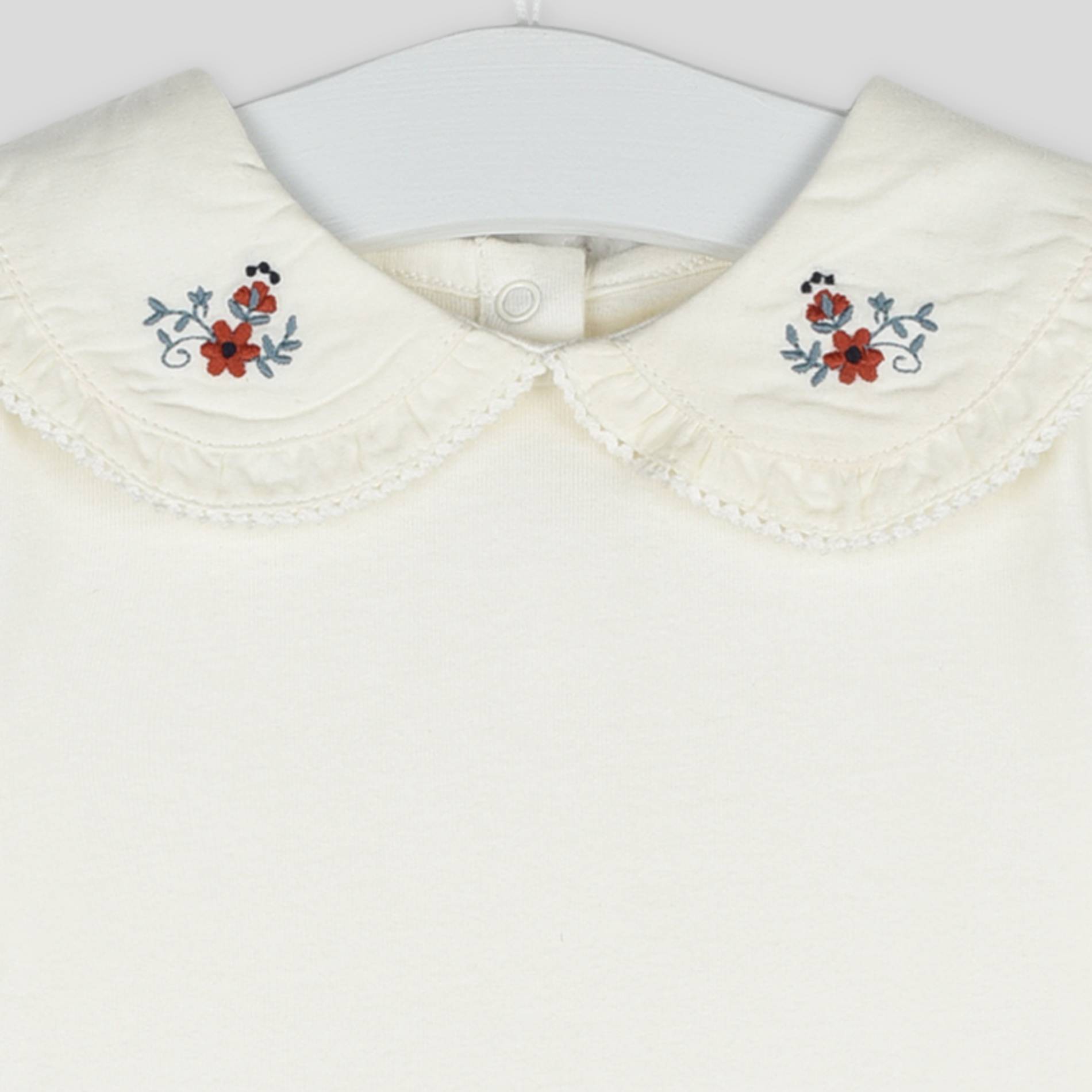 Blouse col brodé, Blanc, large image number 2