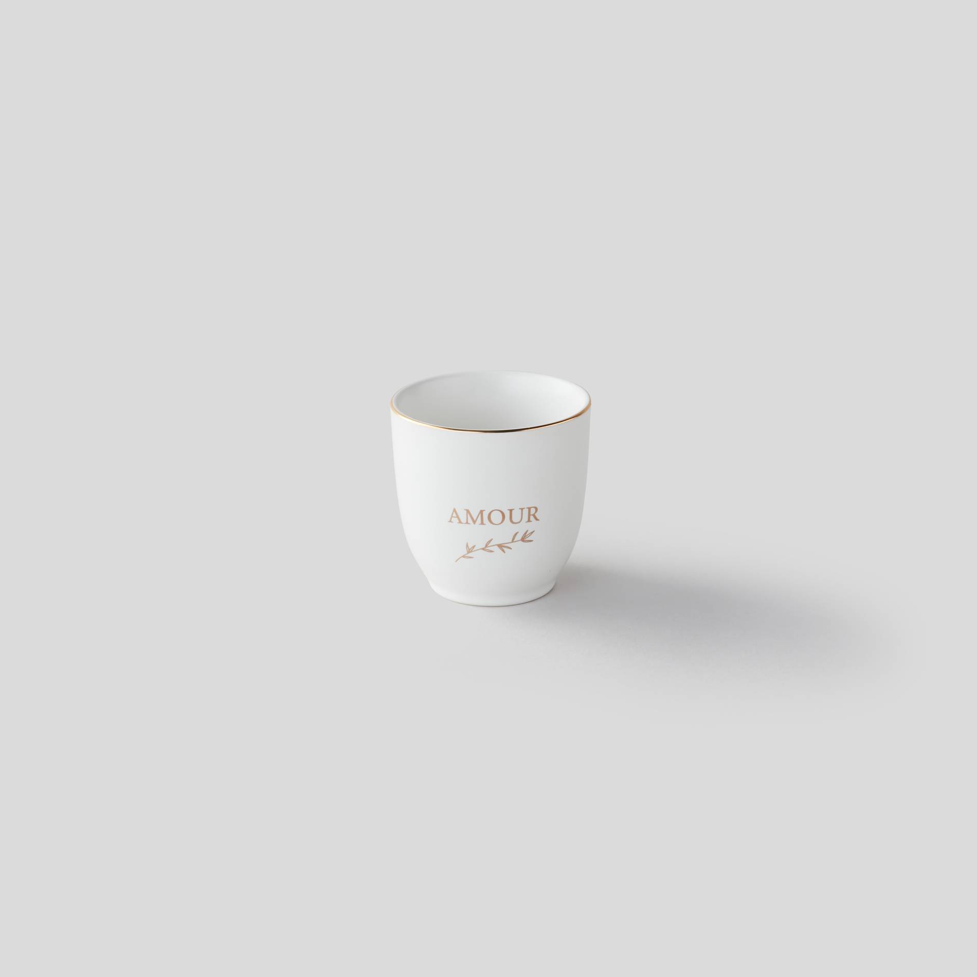 Tasse, imprim&eacute; Amour, Ocre, large image number 0.0