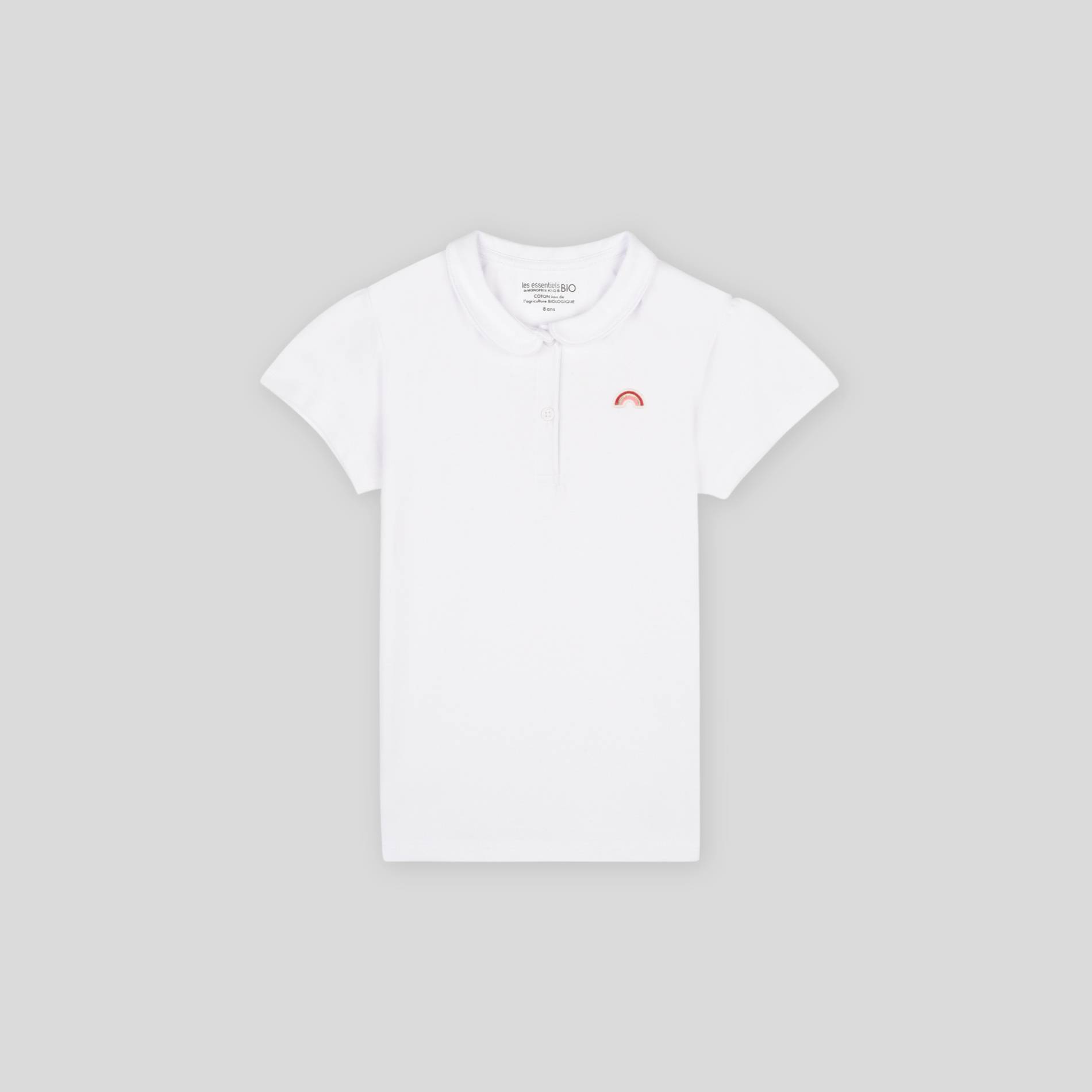 Polo en coton BIO, Blanc, large image number 0.0