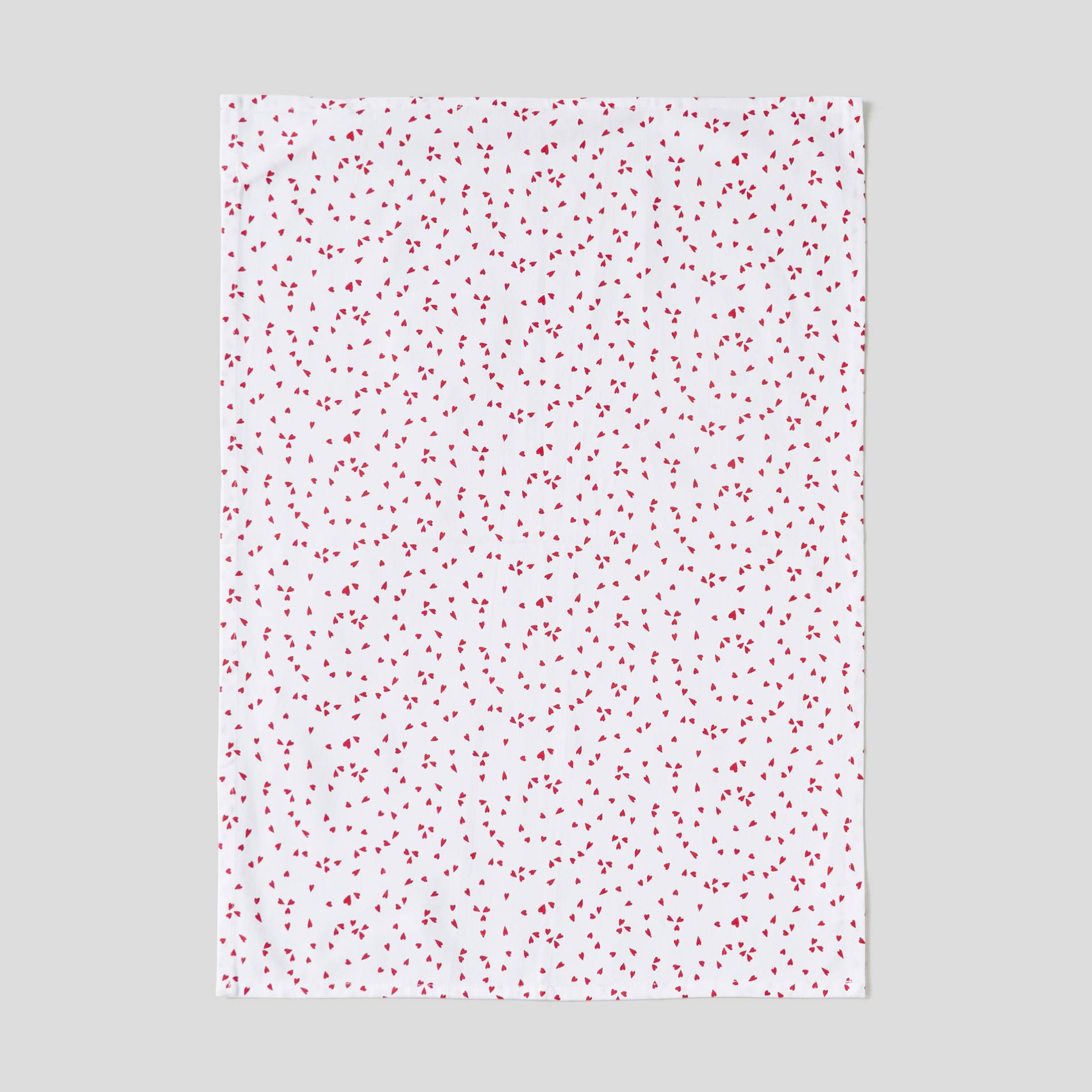 Torchon, motif coeur, Cerise, large image number 0.0