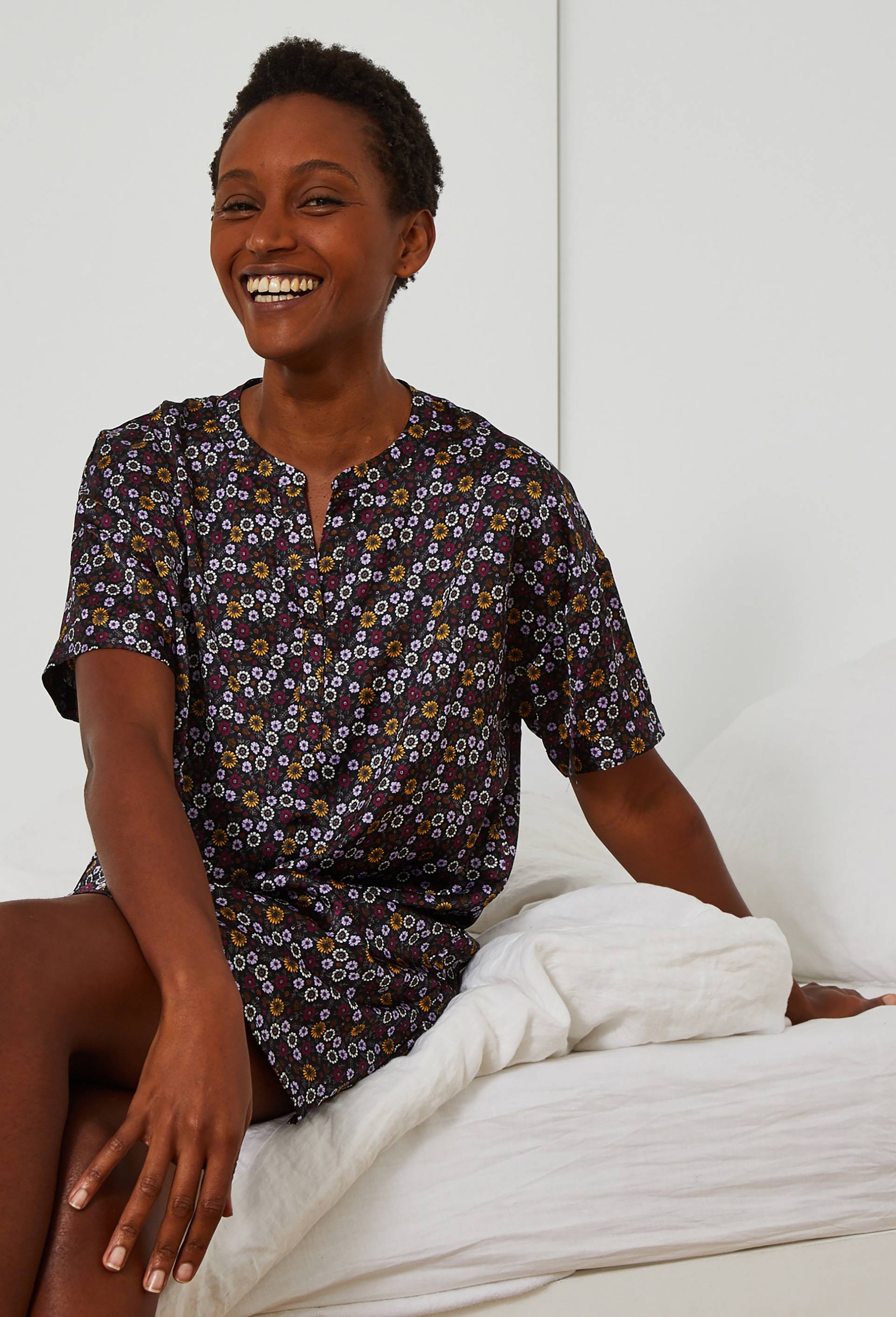 Chemise de nuit, Noir, large image number 0
