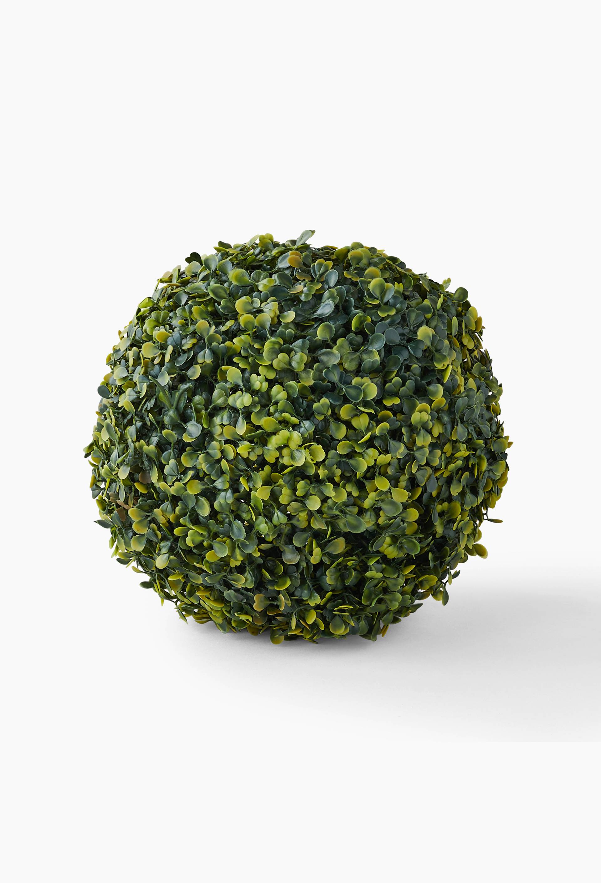 Boule de buis artificielle, 30cm , en plastique PE, Vert foncé, large image number 0