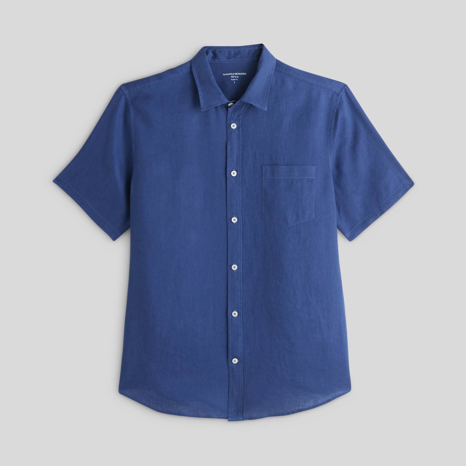 Chemise en lin, Indigo, large image number 2