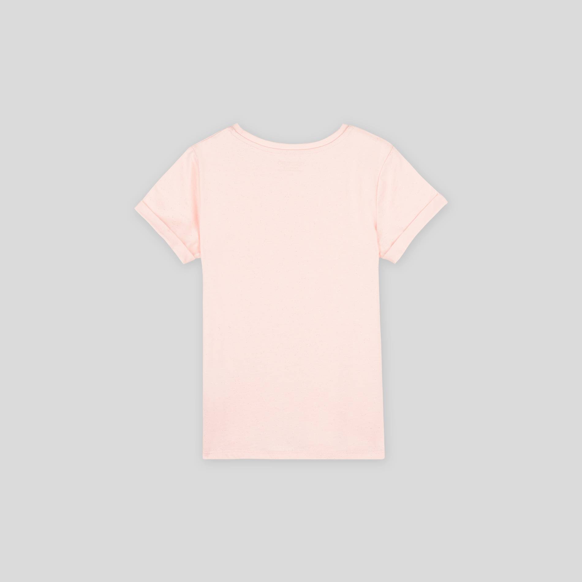 T-shirt manches courtes pailleté, Rose clair, large image number 1