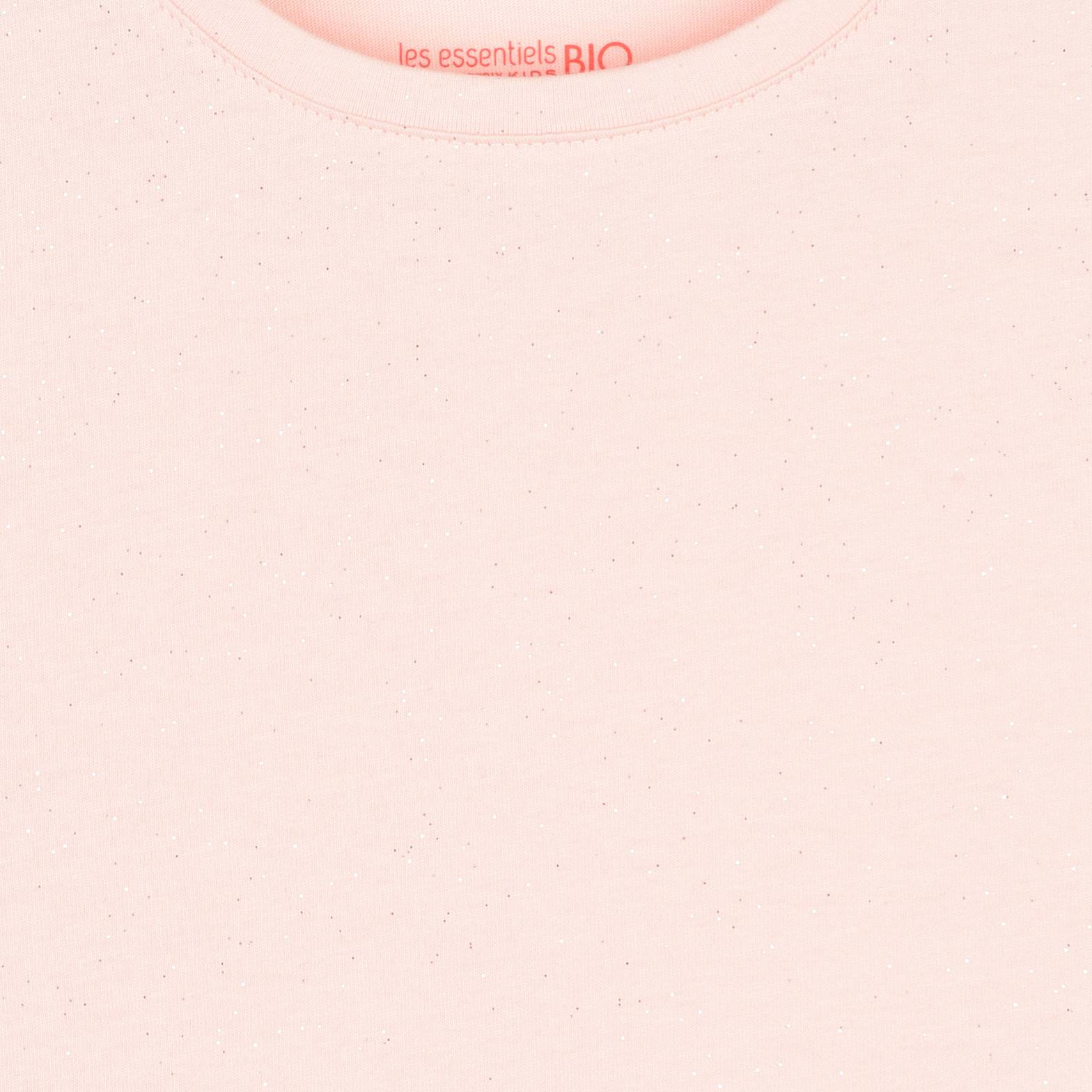 T-shirt manches courtes pailleté, Rose clair, large image number 2