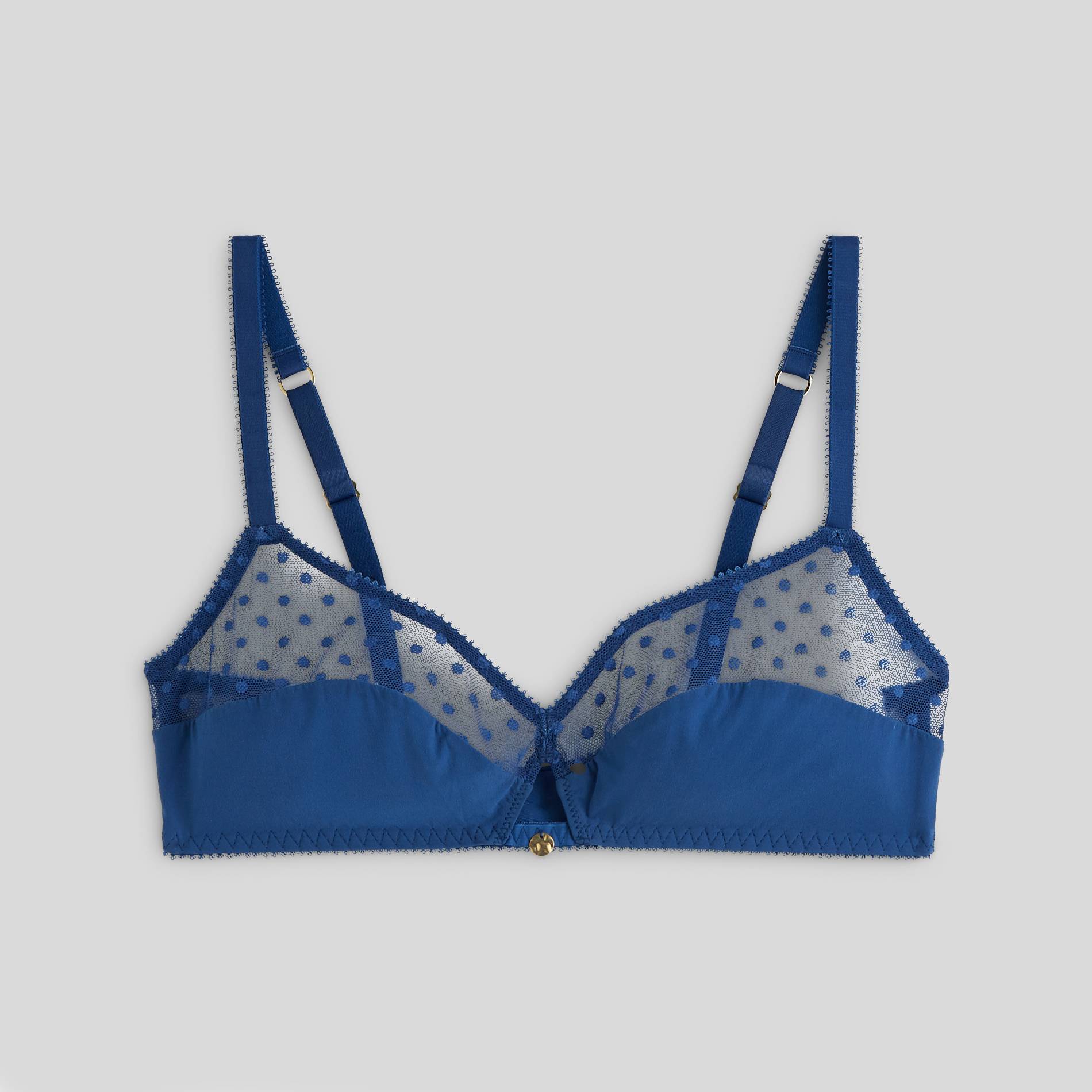 Soutien-gorge triangle chiffon, Indigo, large image number 2.0