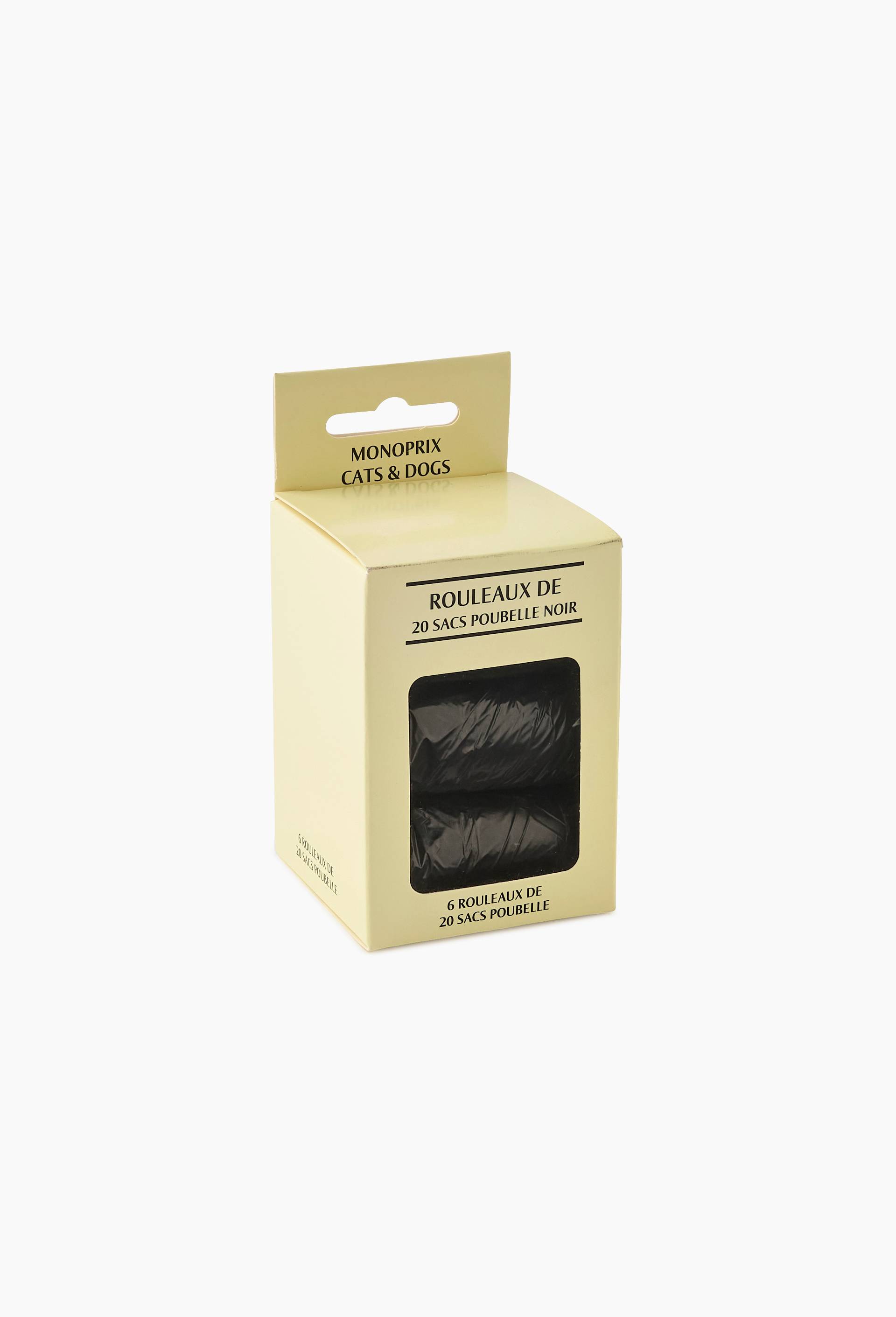 6 rouleaux de 20 mini sacs poubelles, Noir, large image number 0