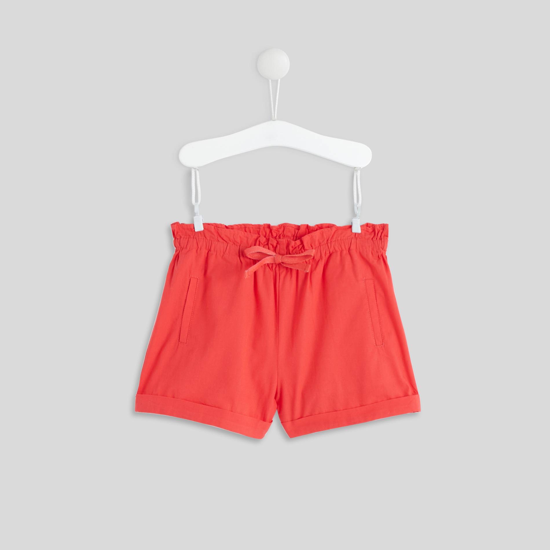 Short en popeline, Cerise, large image number 0
