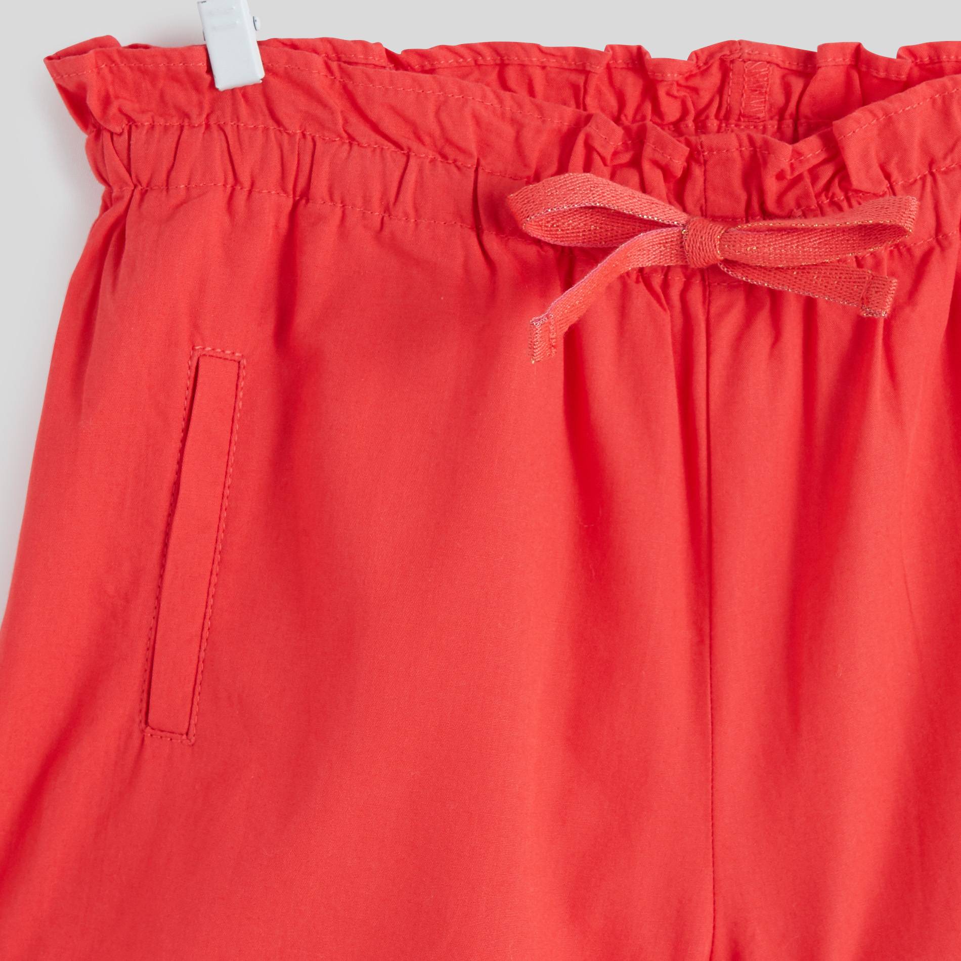 Short en popeline, Cerise, large image number 2