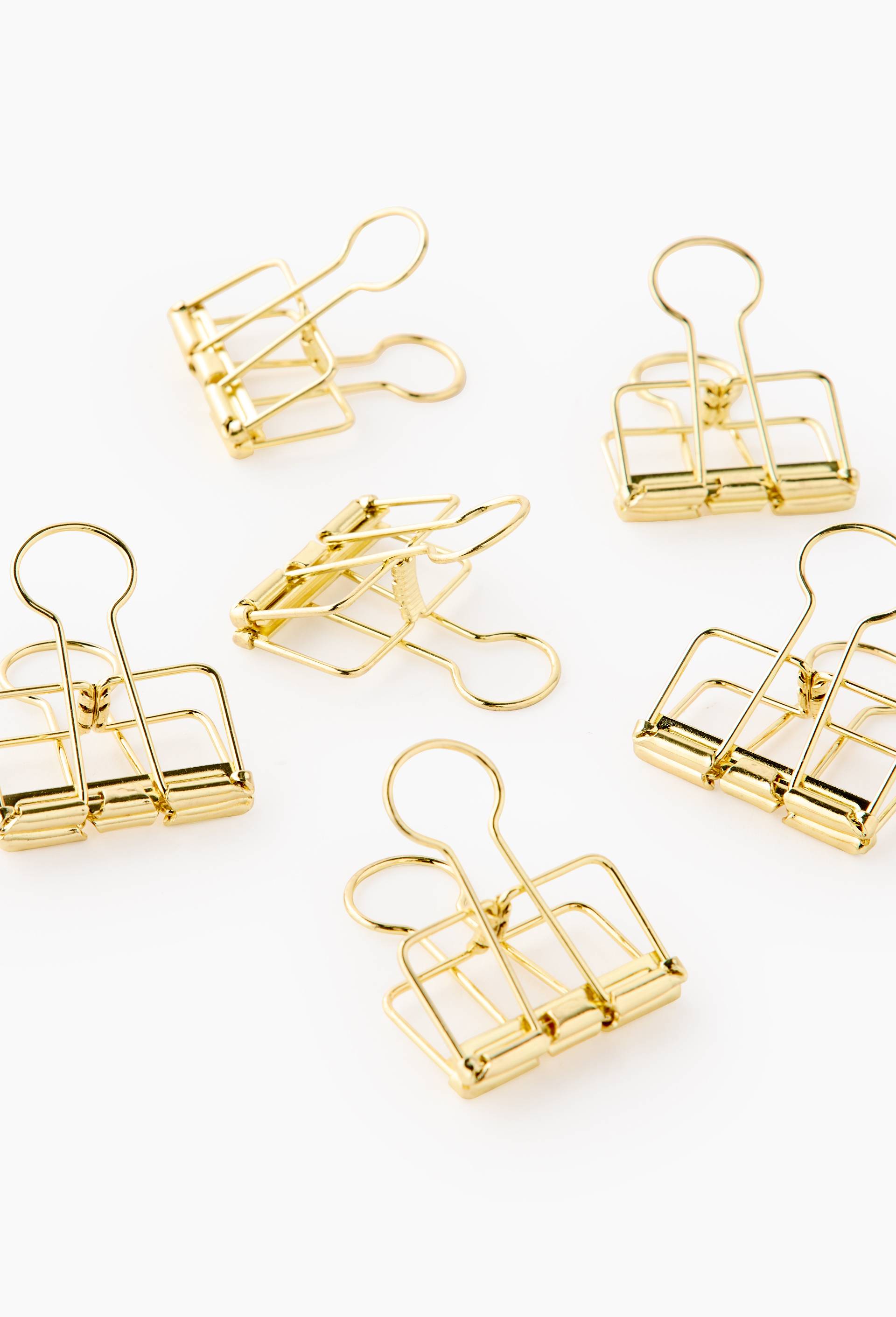 6 Mini clips, Brun clair, large image number 1