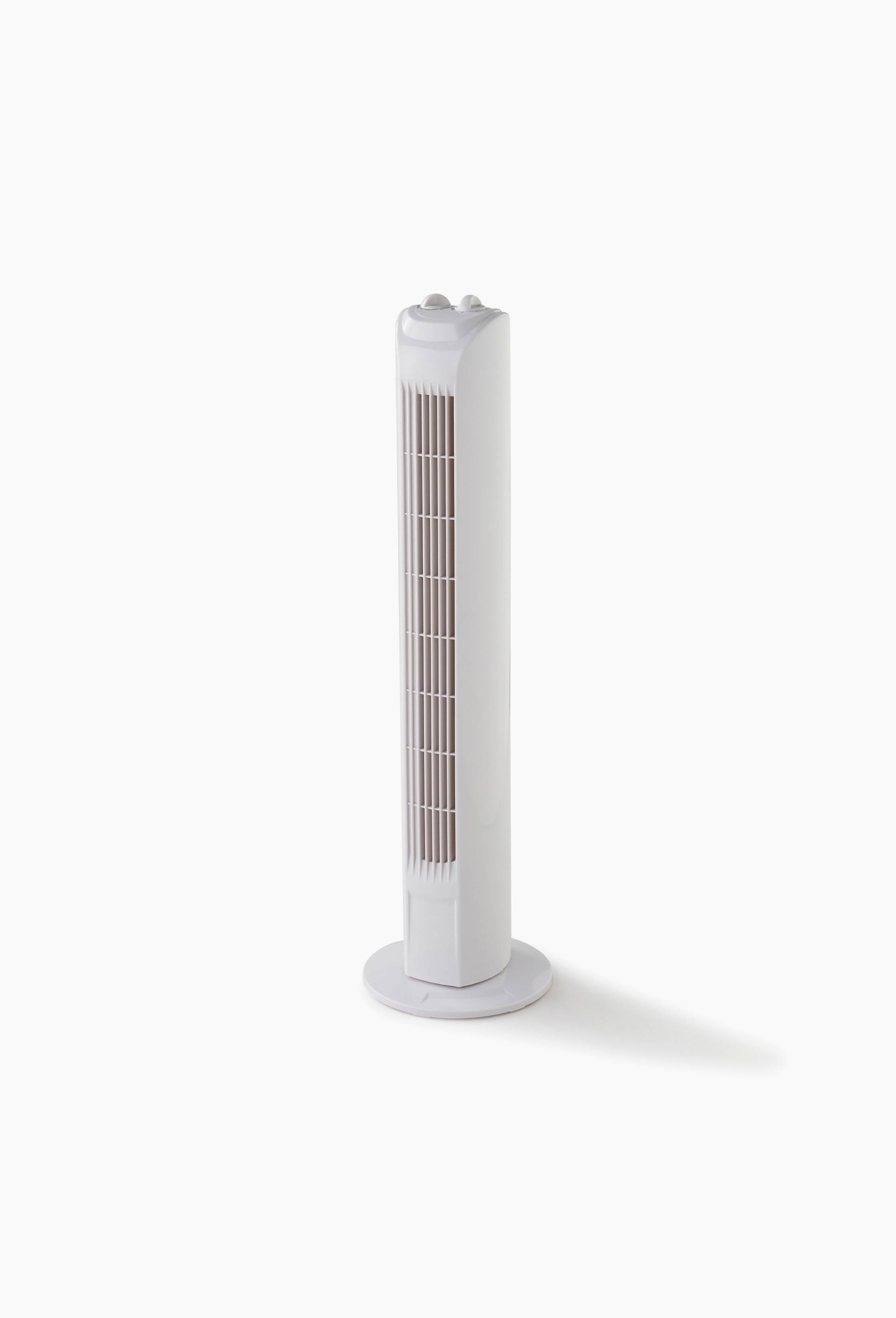 Ventilateur colonne, 79cm, Blanc, large image number 0