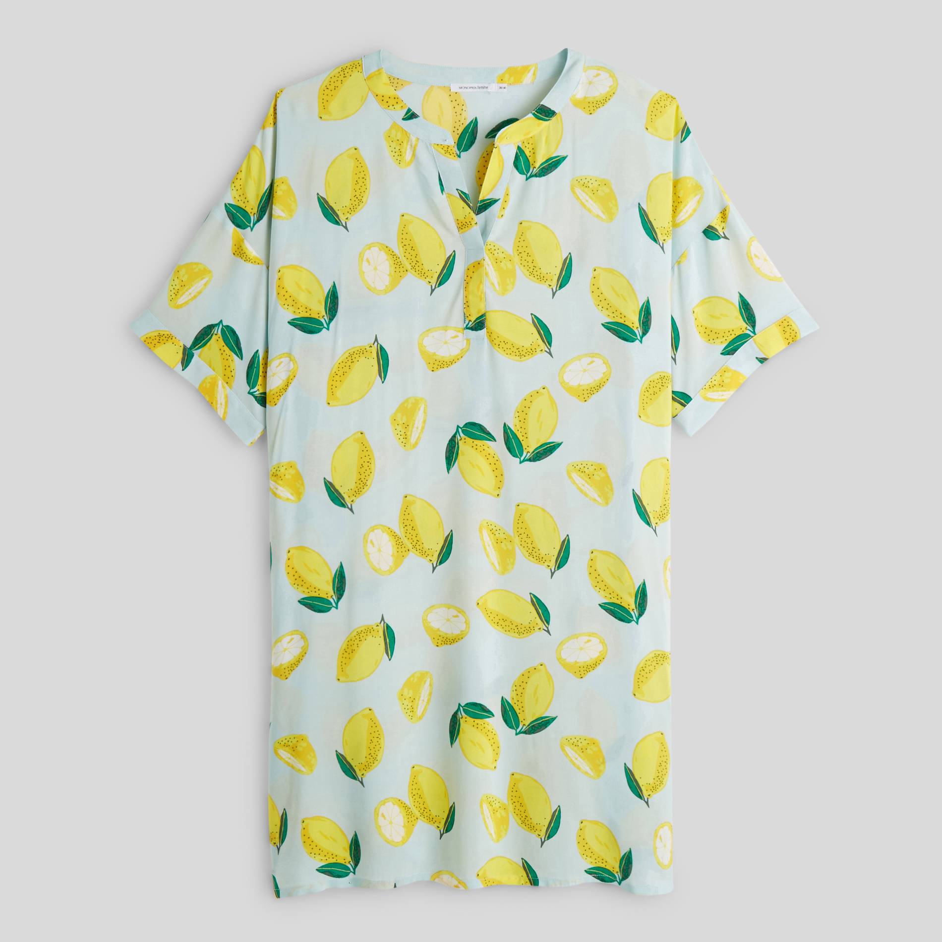 Chemise de nuit citron, Bleu pâle, large image number 2.0