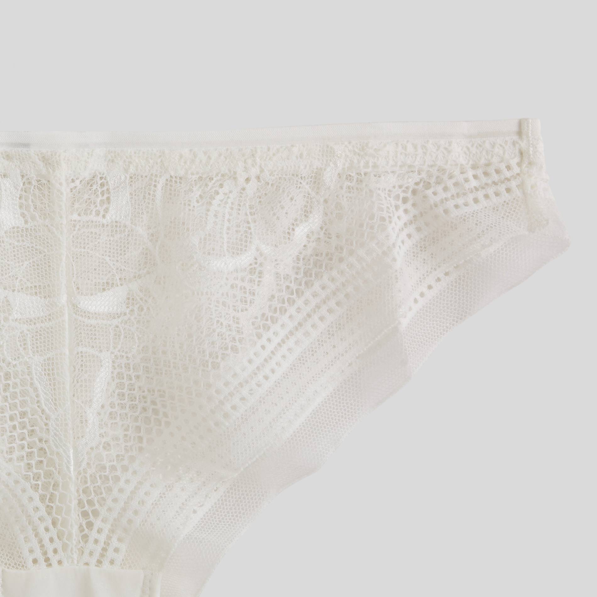 Tanga en dentelle, Ecru, large image number 2