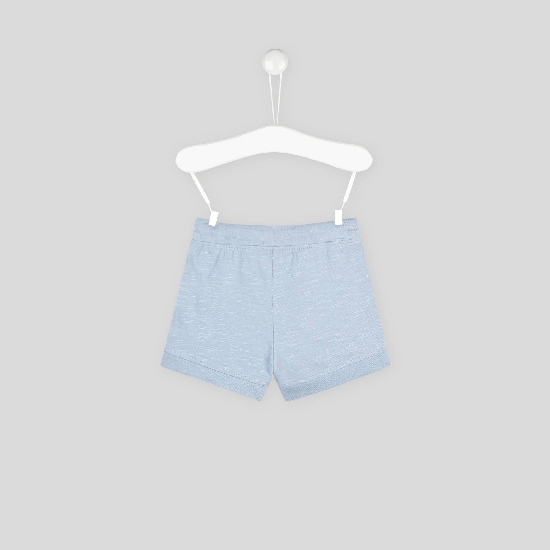 Bermuda jersey en coton BIO, Bleu pâle, large image number 1