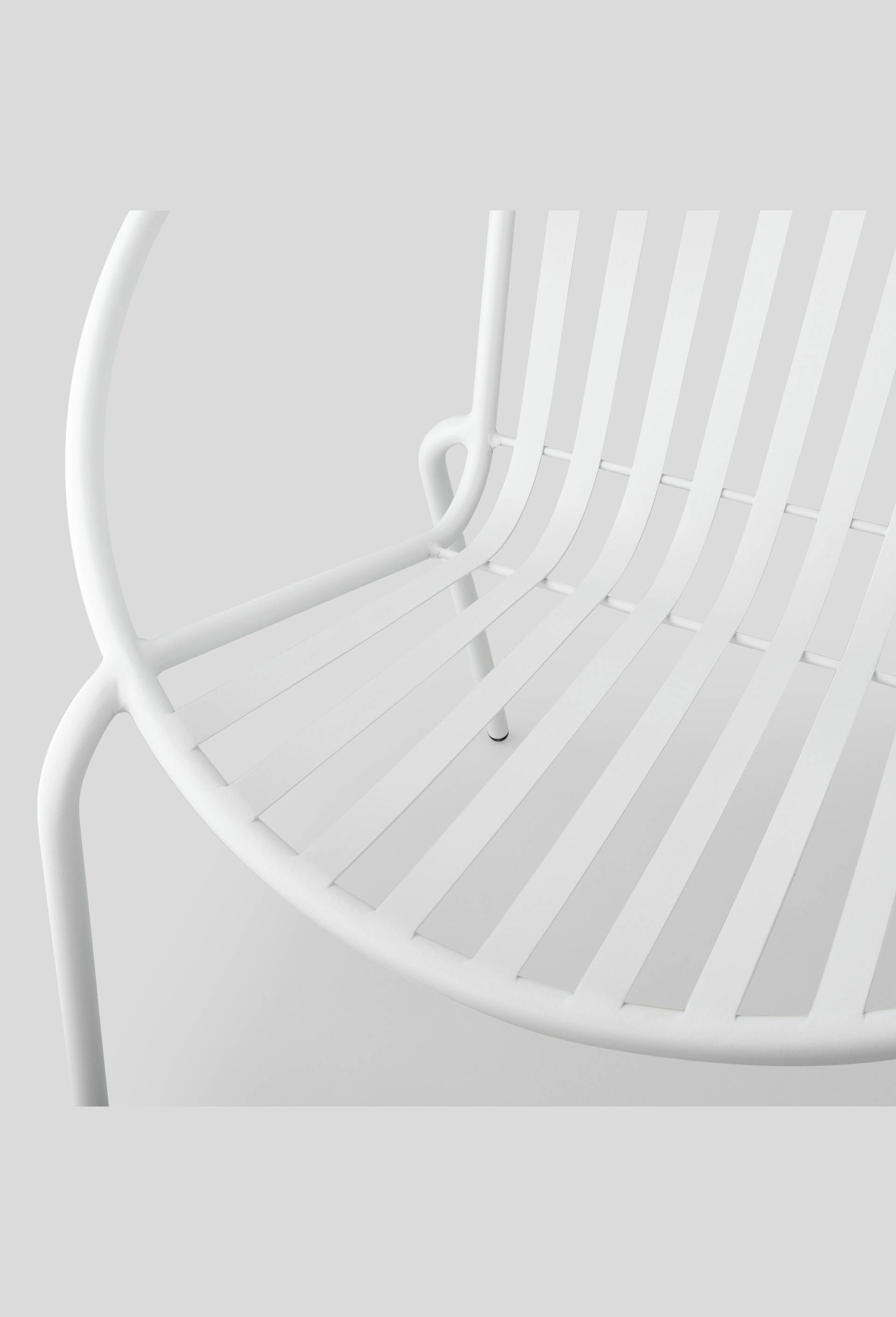 Fauteuil en m&eacute;tal, 72 x 64 x H76 cm, Blanc, large image number 1