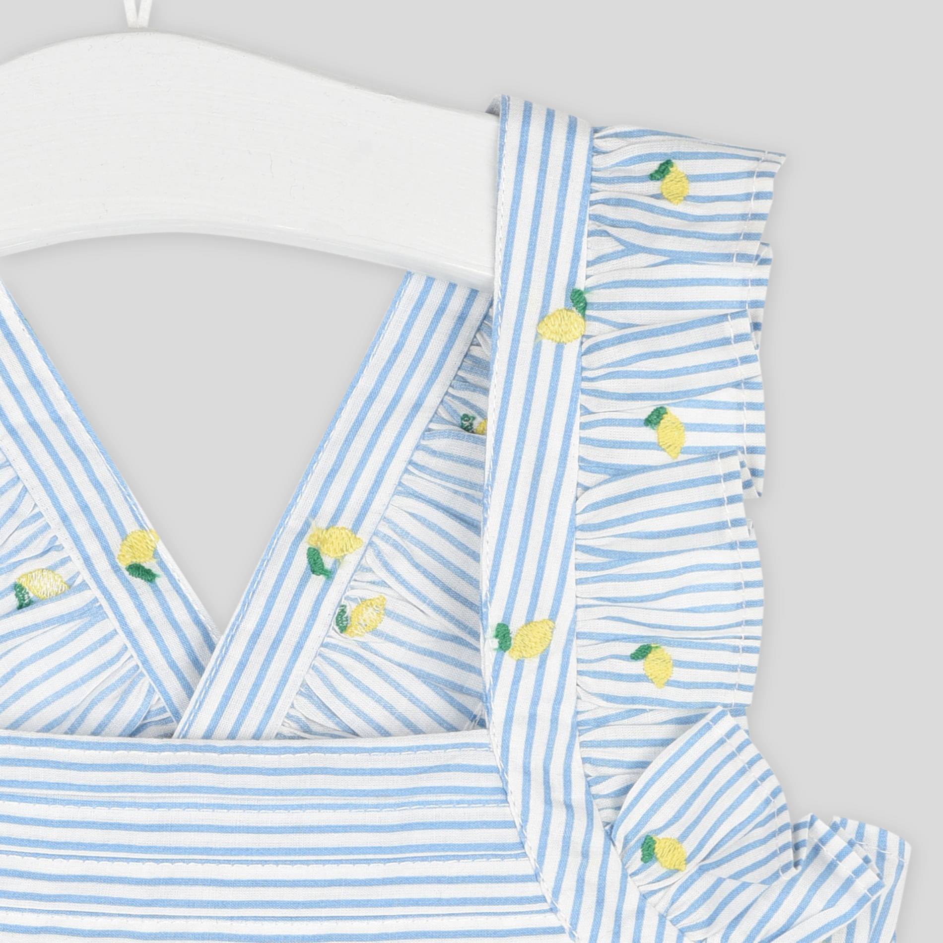 Blouse imprimée brodée, Bleu pâle, large image number 2