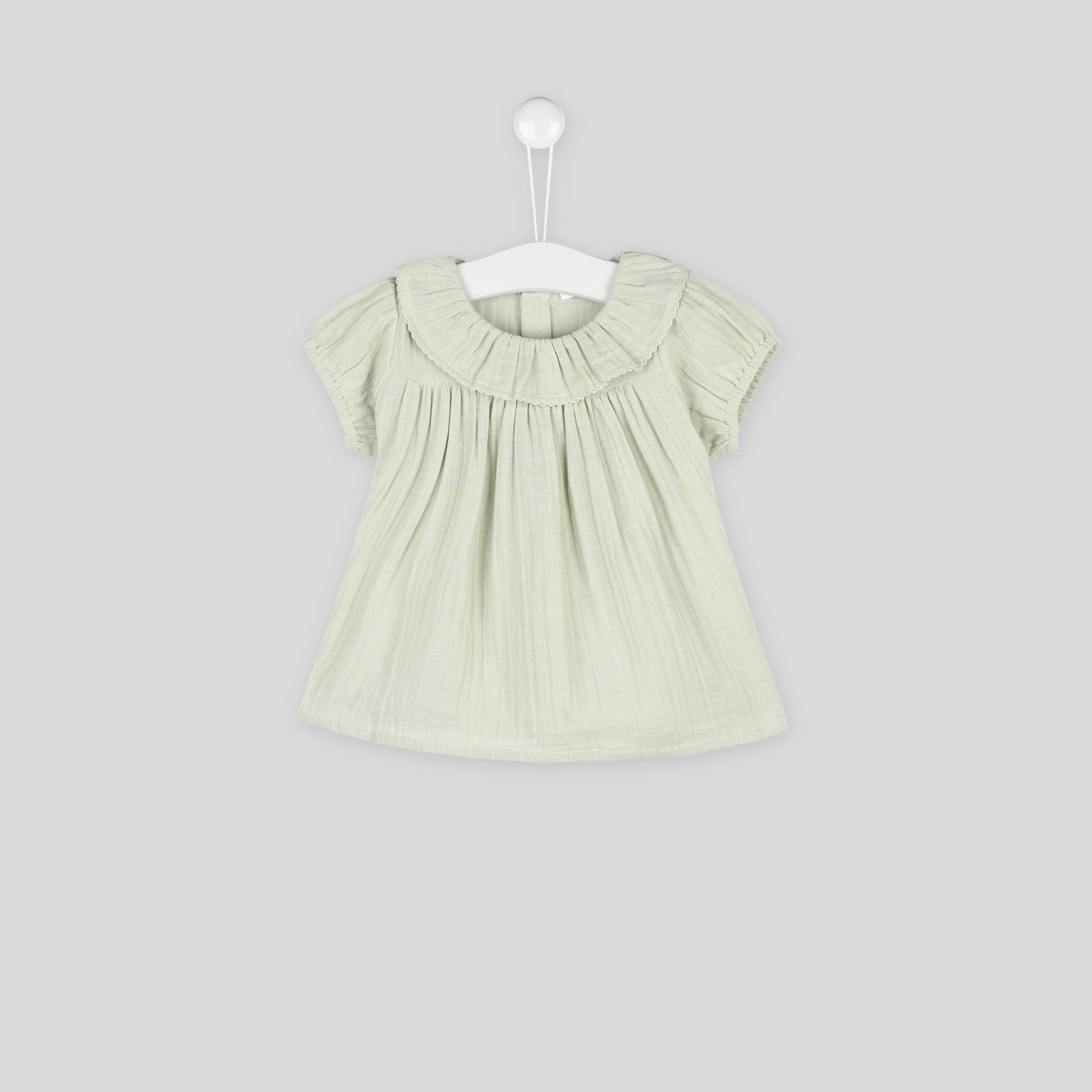 Blouse en tissu couche, Bleu foncé, large image number 0.0