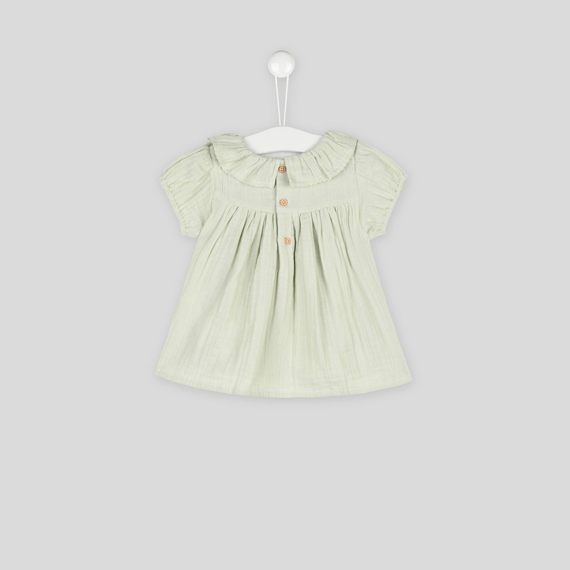 Blouse en tissu couche, Bleu foncé, large image number 1.0