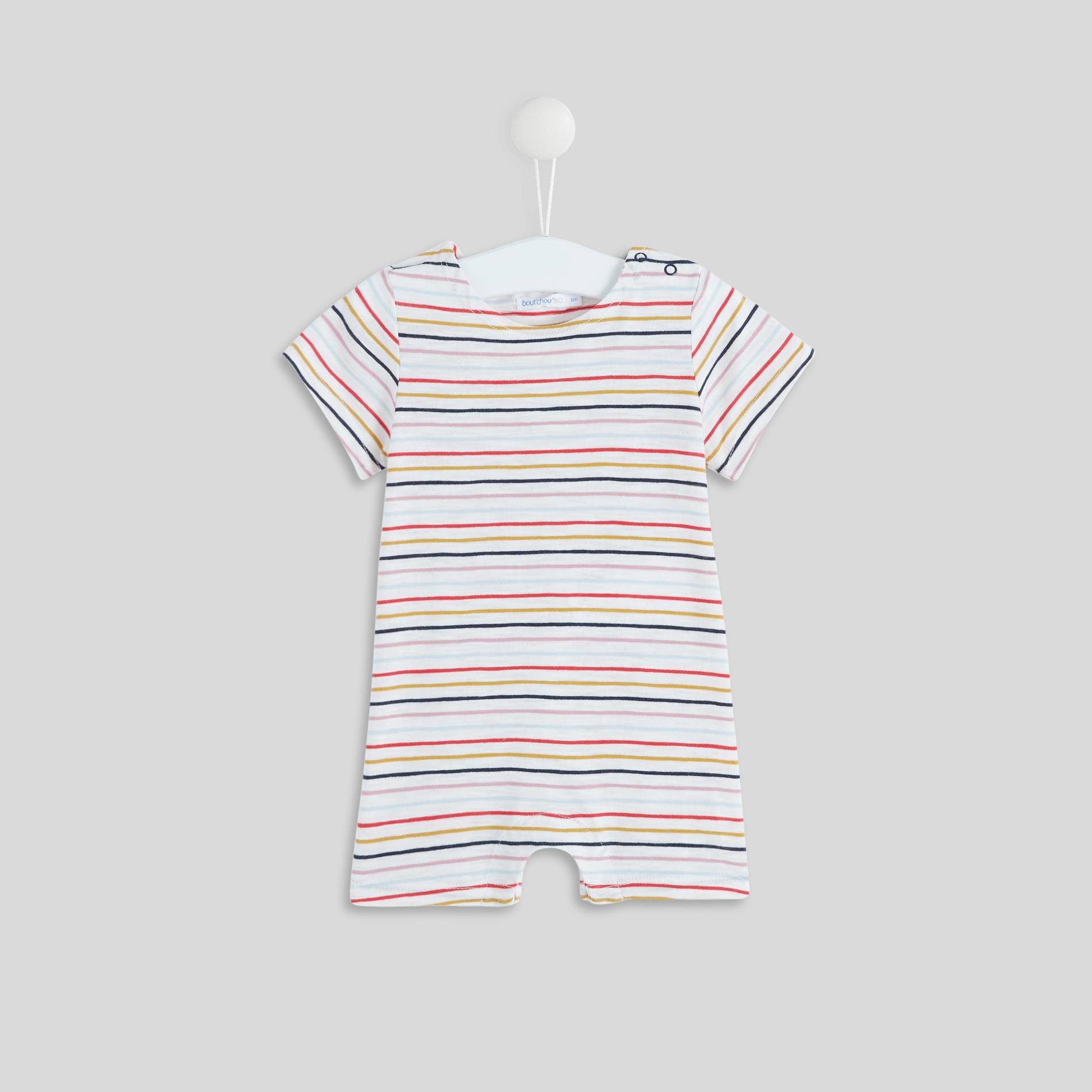 Combinaison en jersey de coton BIO - Oekotex, Ecru, large image number 0