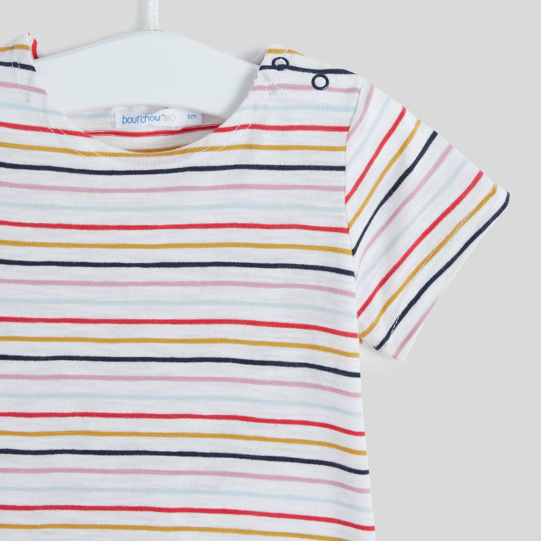 Combinaison en jersey de coton BIO - Oekotex, Ecru, large image number 2