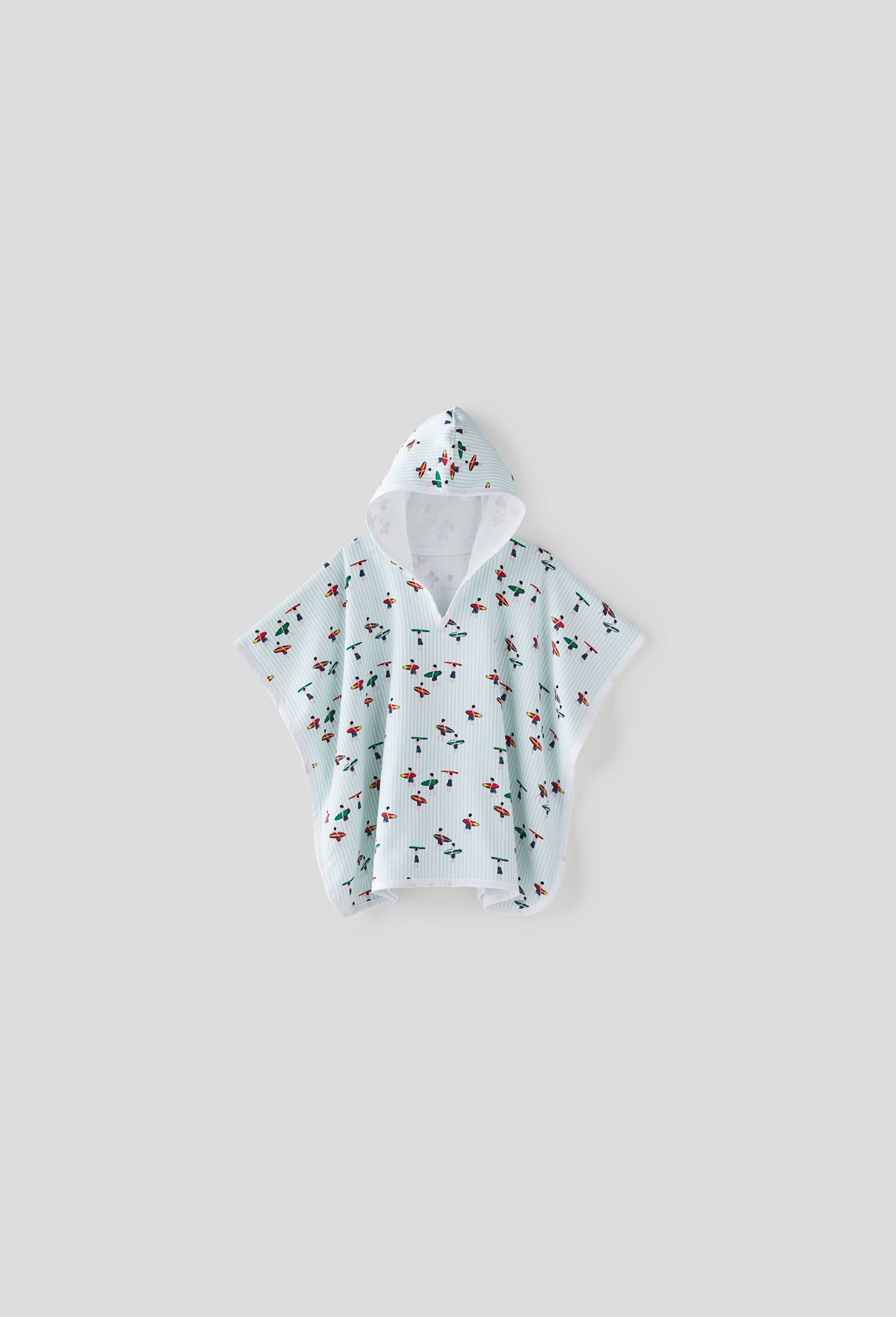 Poncho Surfeur, Bleu foncé, large image number 0