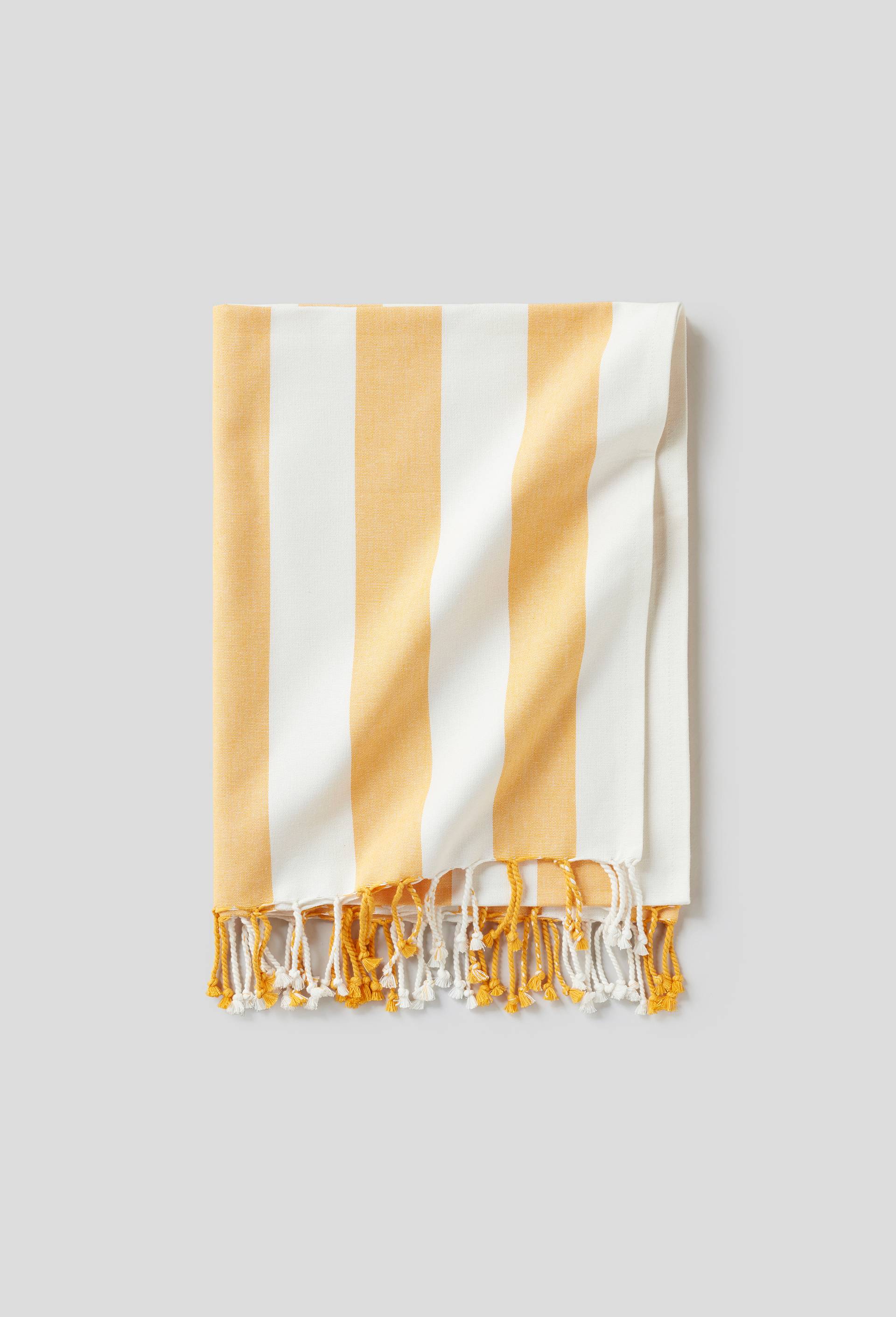 Fouta rayé, 1er prix, Jaune, large image number 0