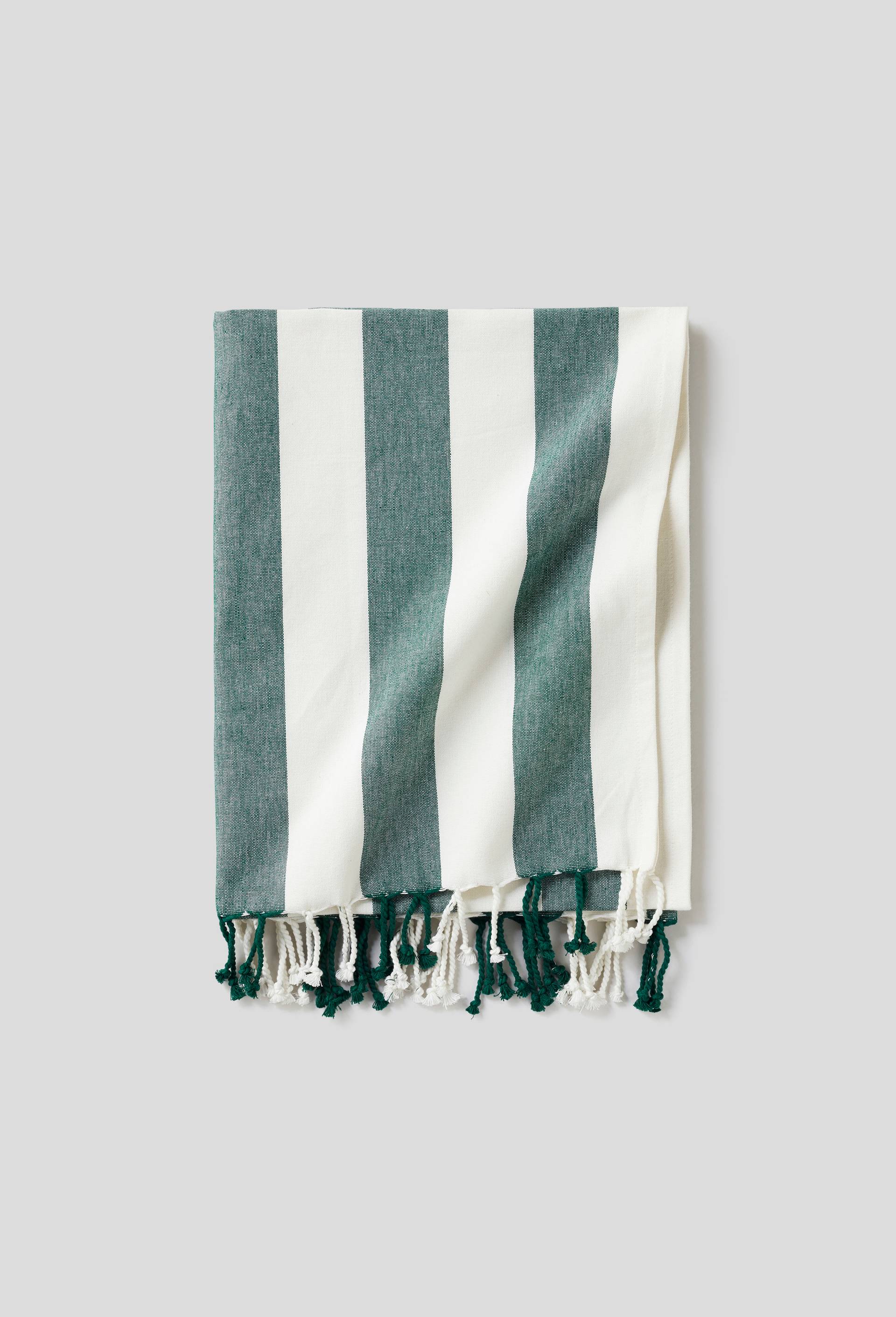 Fouta rayé, 1er prix, Vert clair, large image number 0