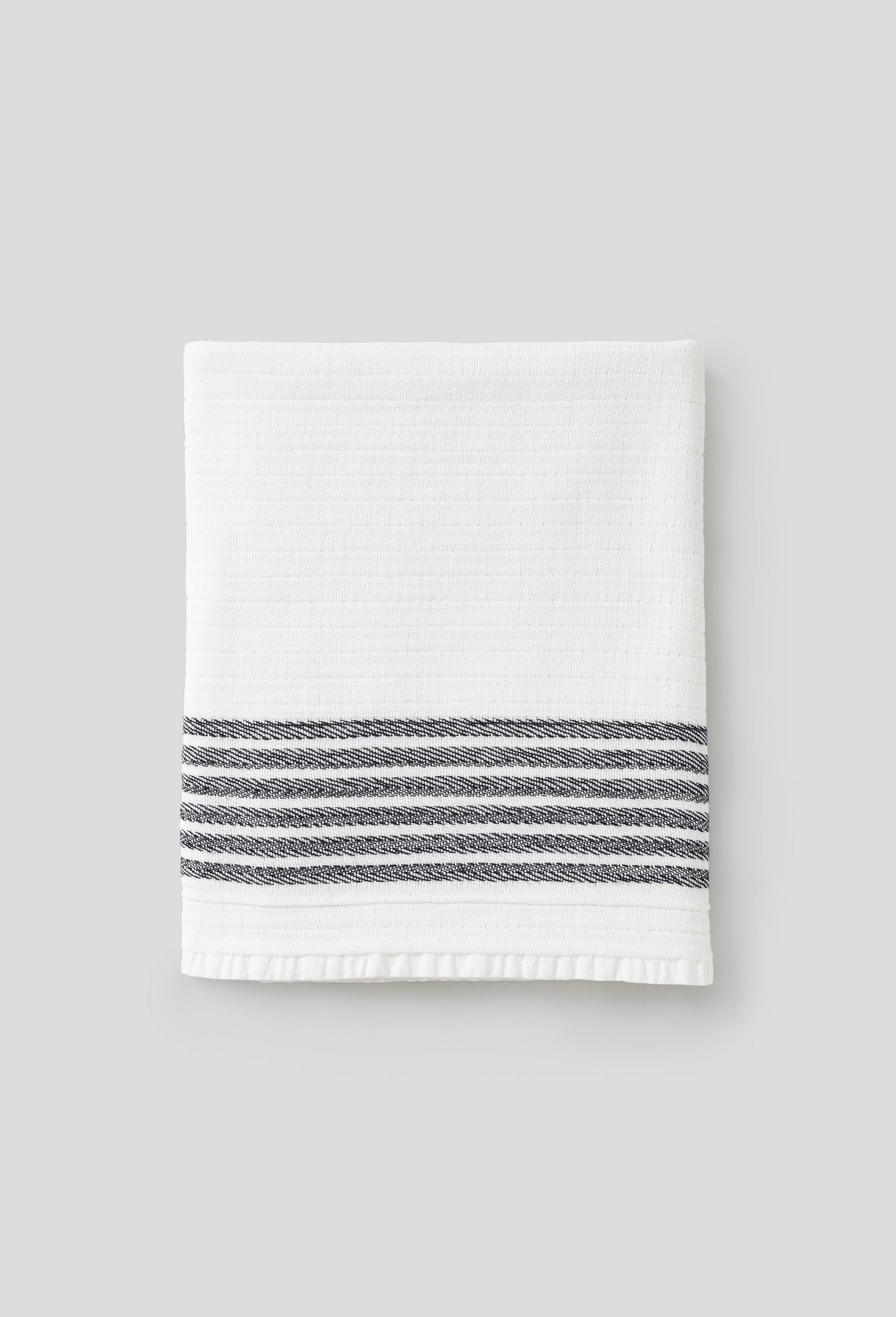 Drap de plage, Chevrons, Blanc, large image number 0.0