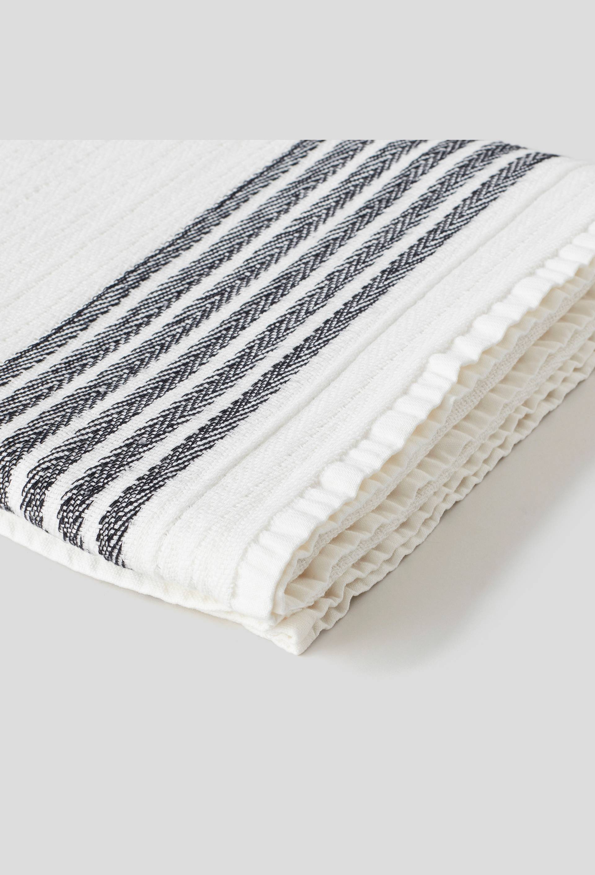 Drap de plage, Chevrons, Blanc, large image number 1.0