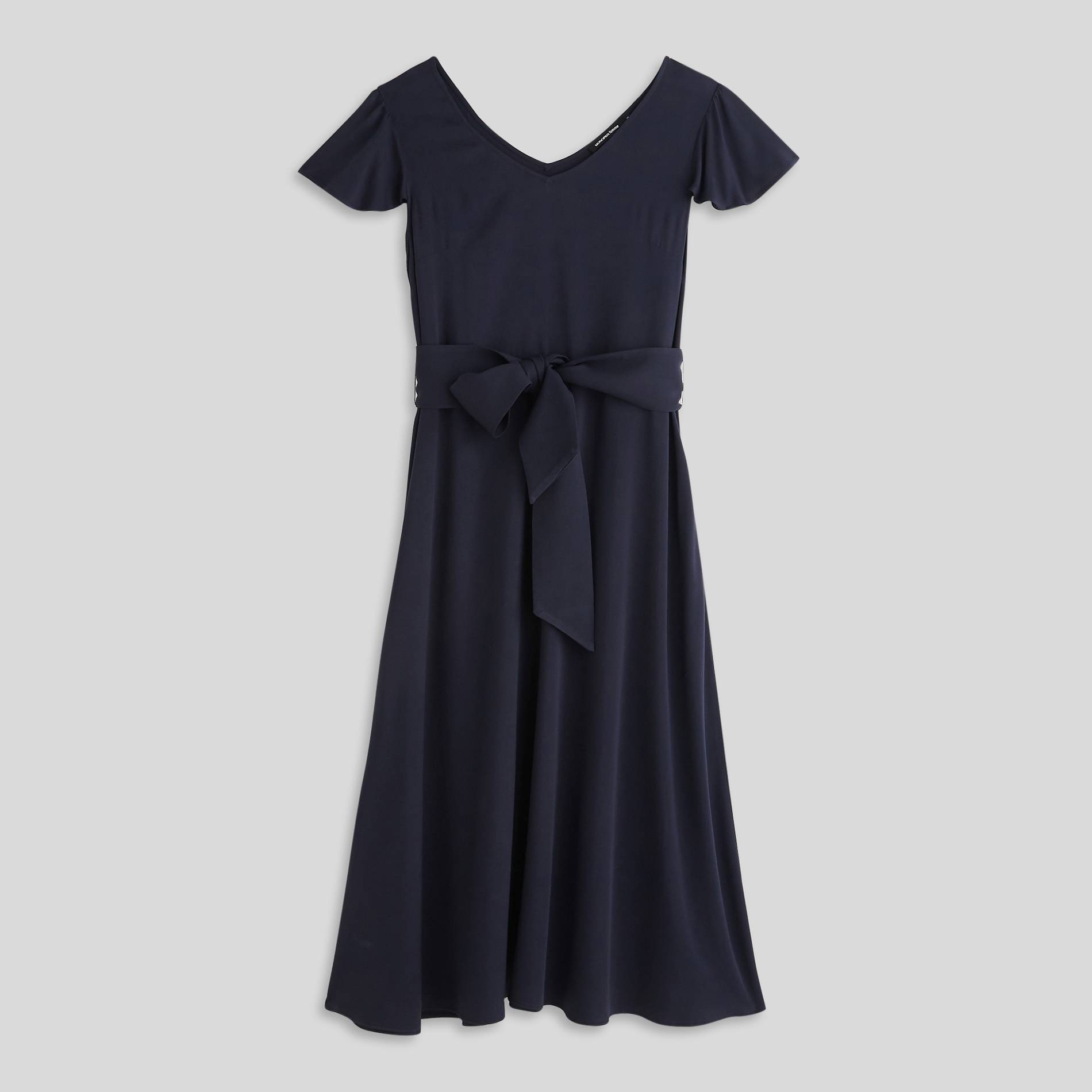 Robe longue manches courtes unie, Bleu clair, large image number 2