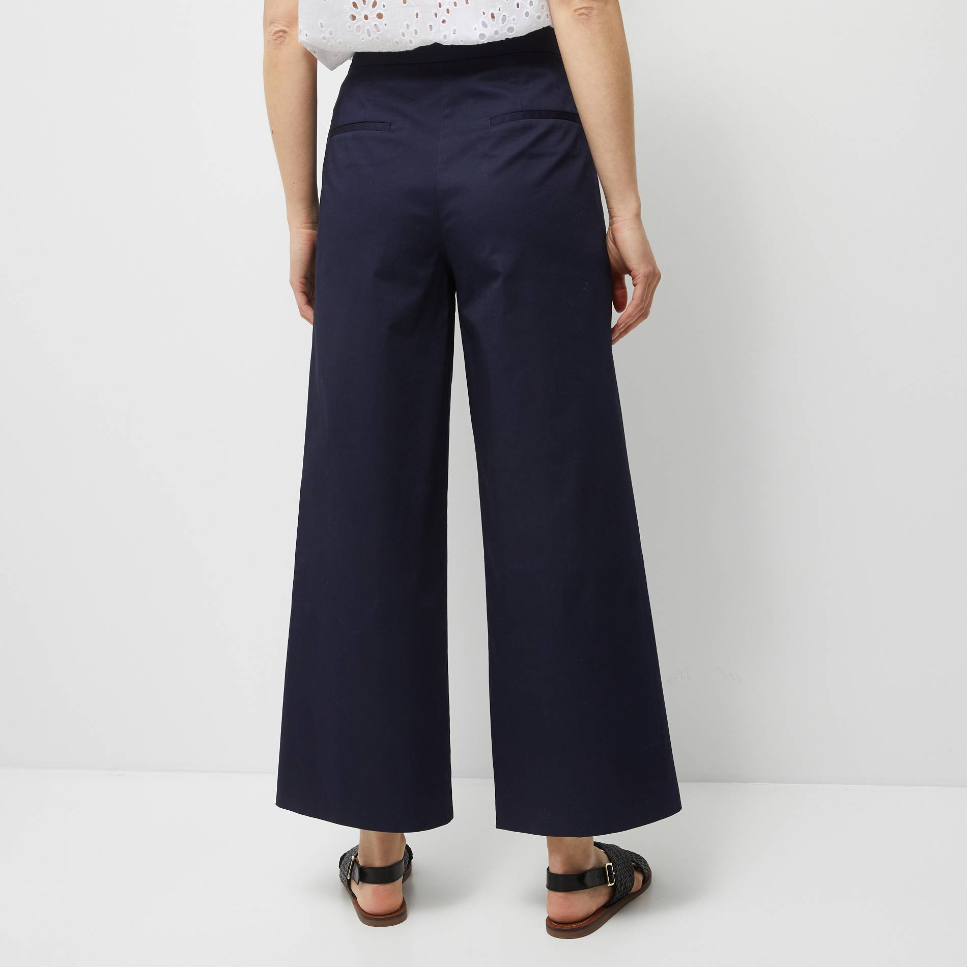 Pantalon à pont et jambes raccourcis, Bleu clair, large image number 1