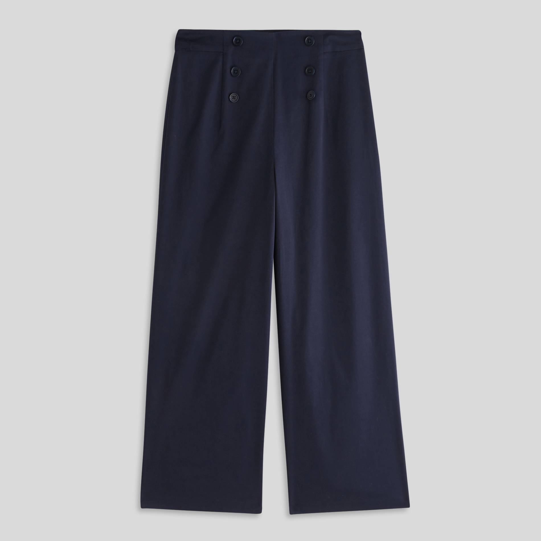 Pantalon à pont et jambes raccourcis, Bleu clair, large image number 2