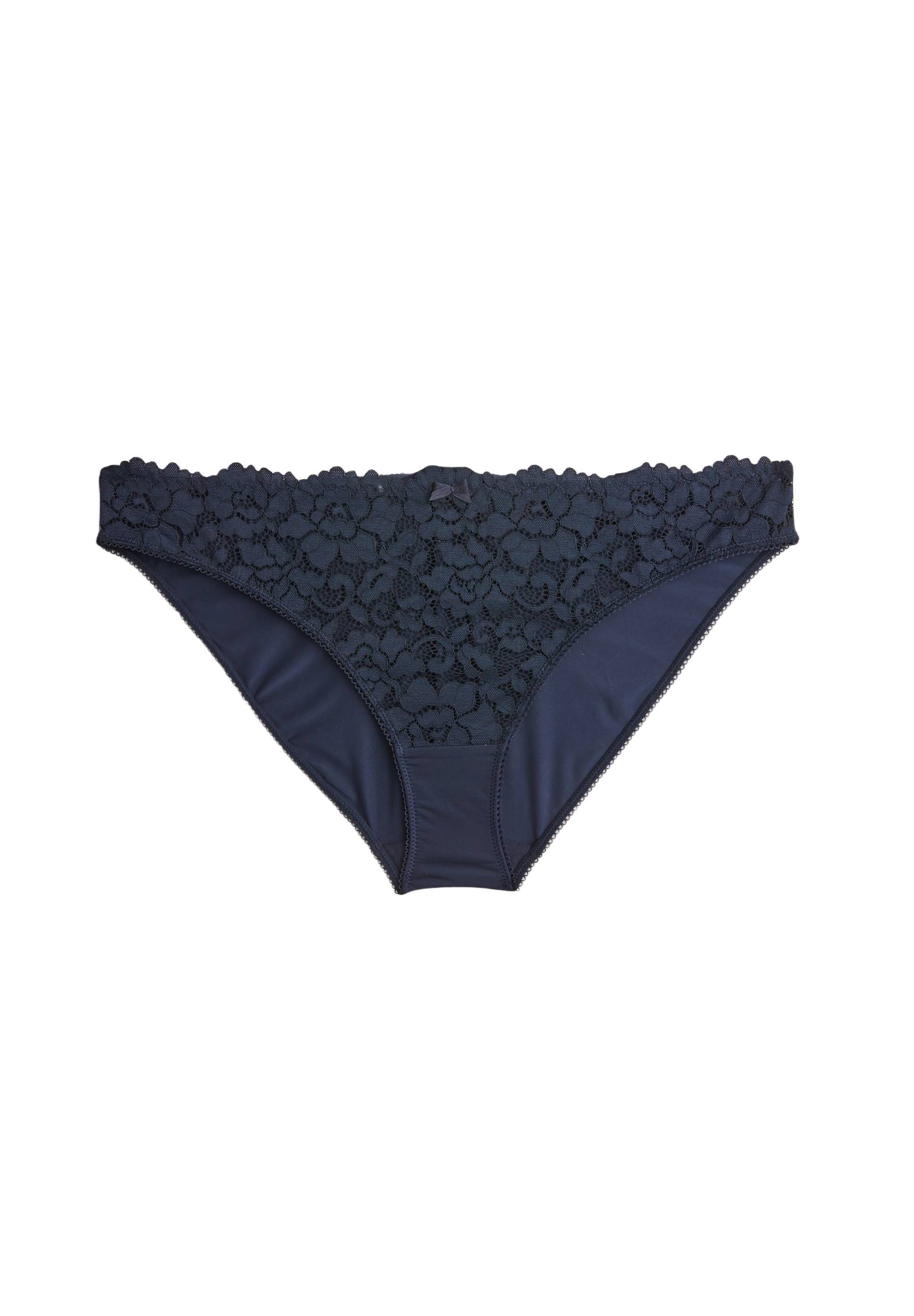 Culotte CAMILLE en dentelle, Bleu fonc&eacute;, large image number 3
